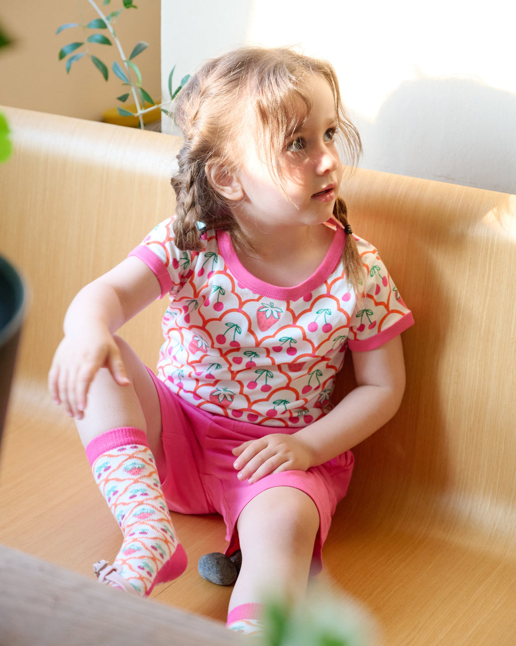 organic cotton - Jody Shorts - Pink - Pants - Ameelo - baby kids clothing