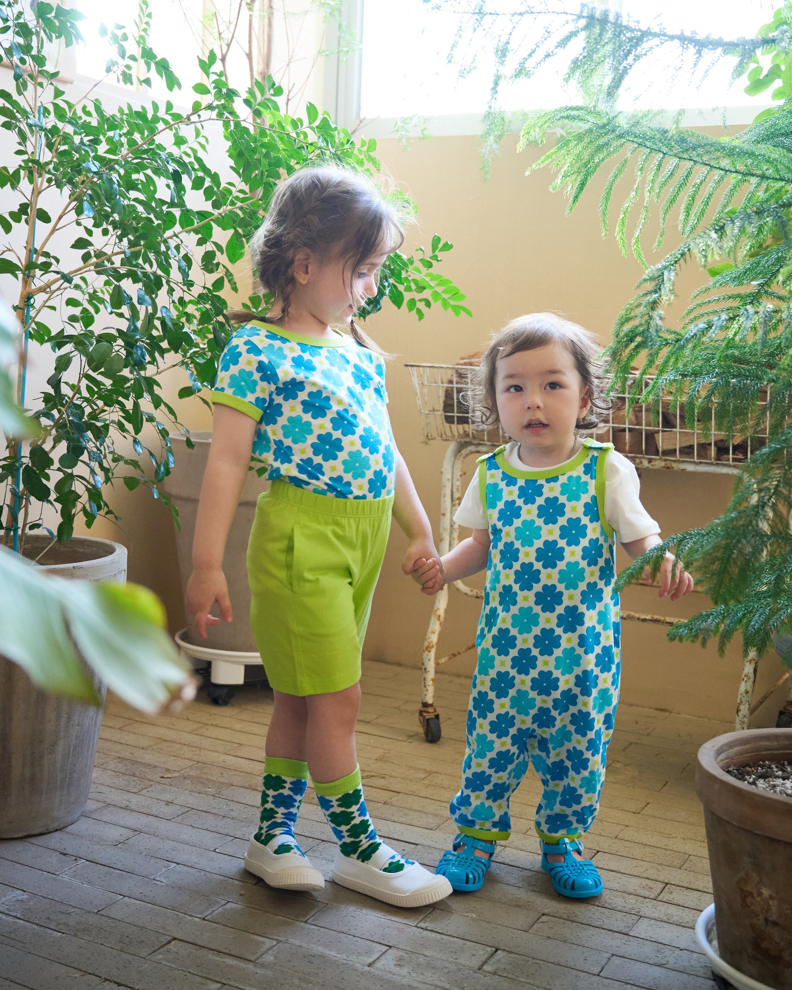 organic cotton - Jody Shorts - Yellow Green - Pants - Ameelo - baby kids clothing
