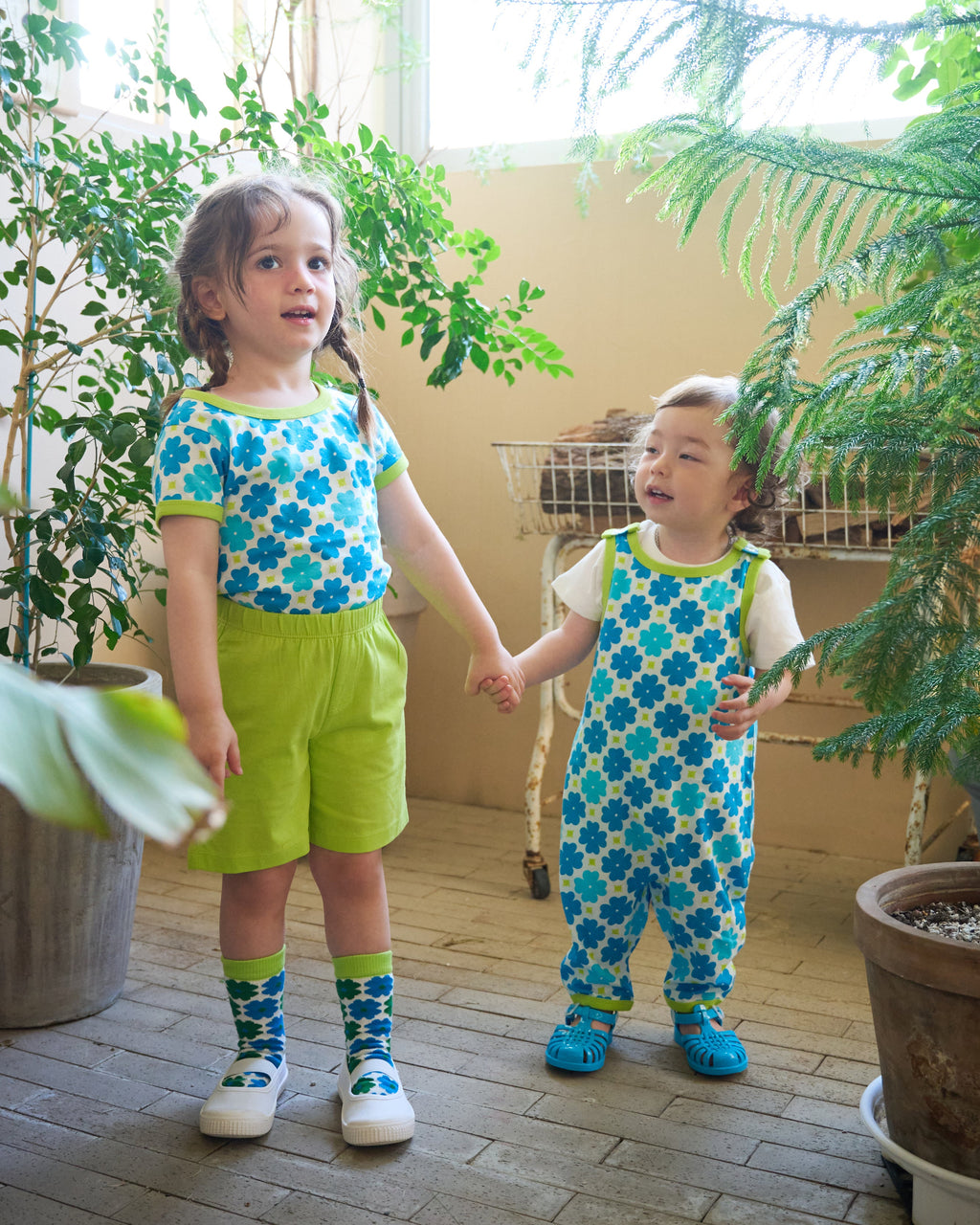 organic cotton - Jody Shorts - Yellow Green - Pants - Ameelo - baby kids clothing