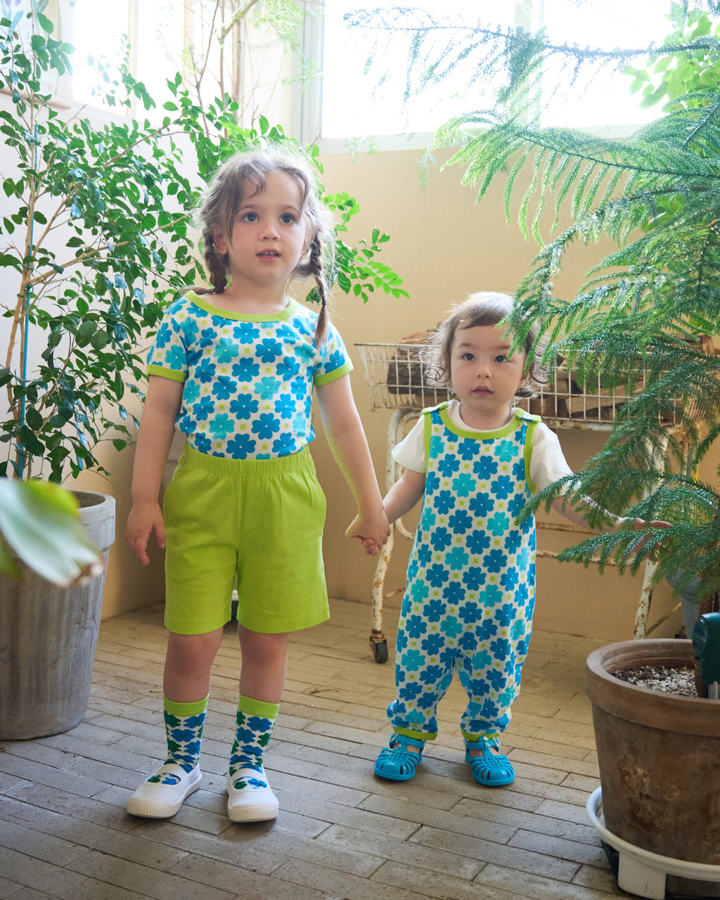 organic cotton - Jody Shorts - Yellow Green - Pants - Ameelo - baby kids clothing