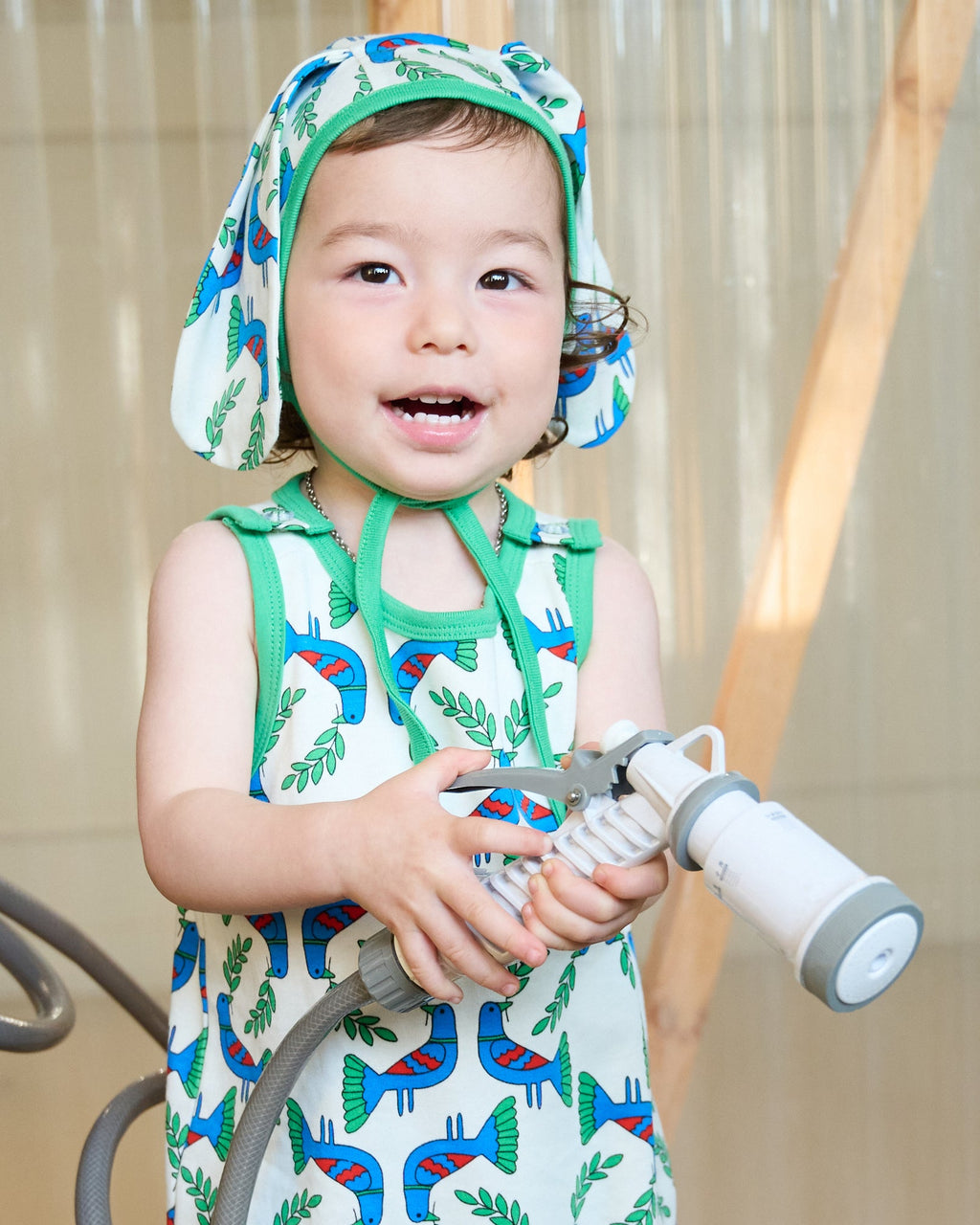organic cotton - Jojo Bunny Bonnet - Blue Bird - Bonnet - Ameelo - baby kids clothing