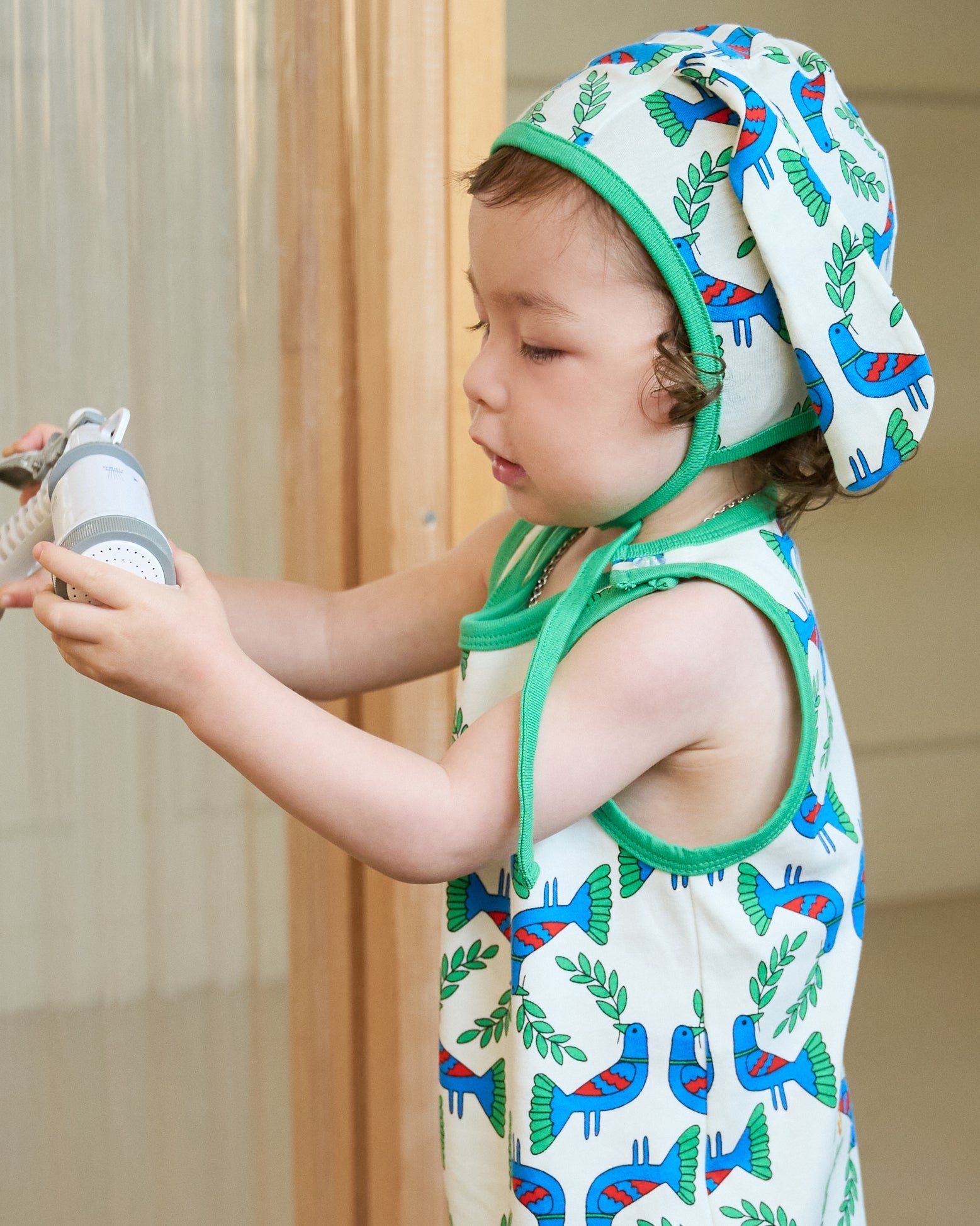 organic cotton - Jojo Bunny Bonnet - Blue Bird - Bonnet - Ameelo - baby kids clothing