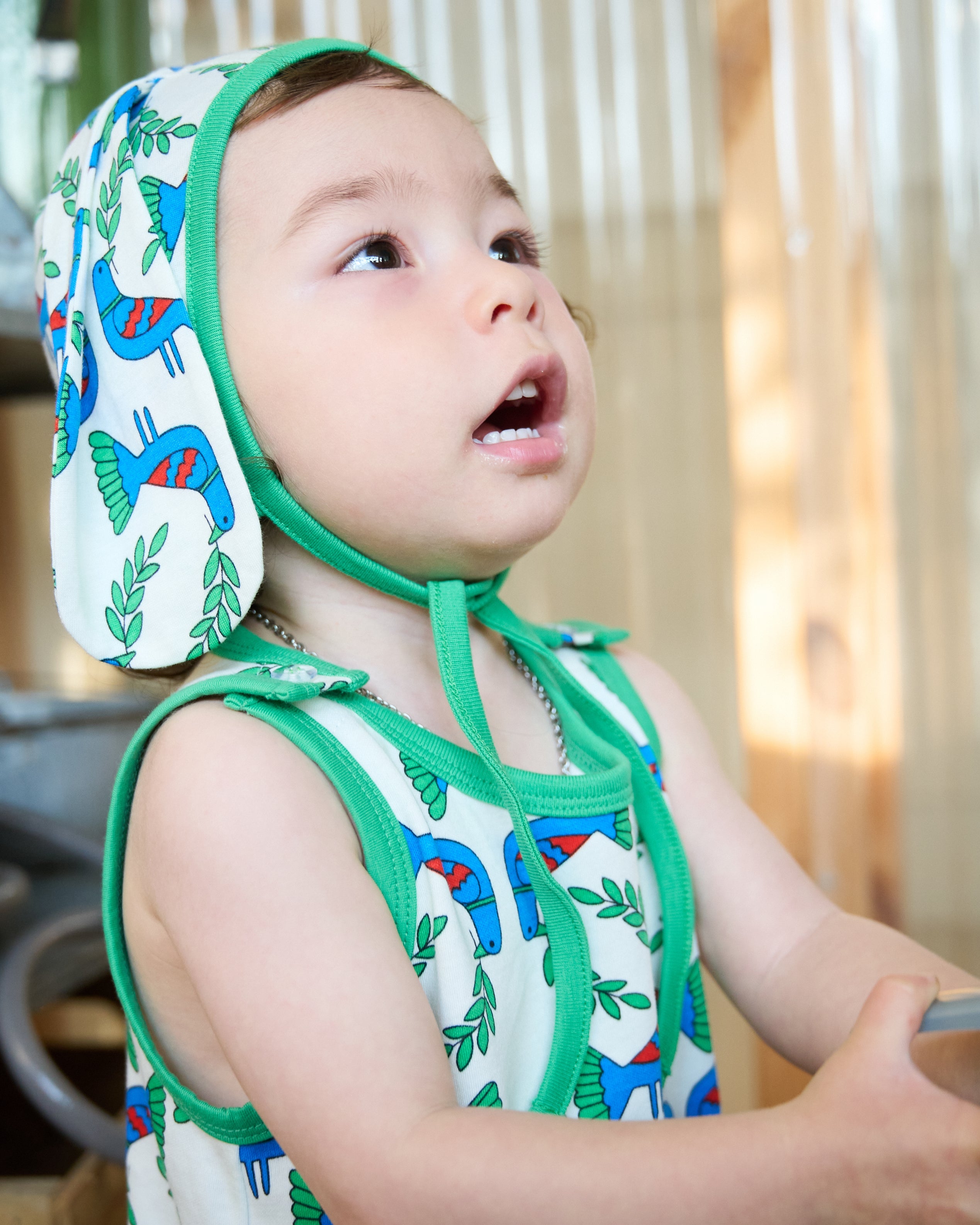 organic cotton - Jojo Bunny Bonnet - Blue Bird - Bonnet - Ameelo - baby kids clothing