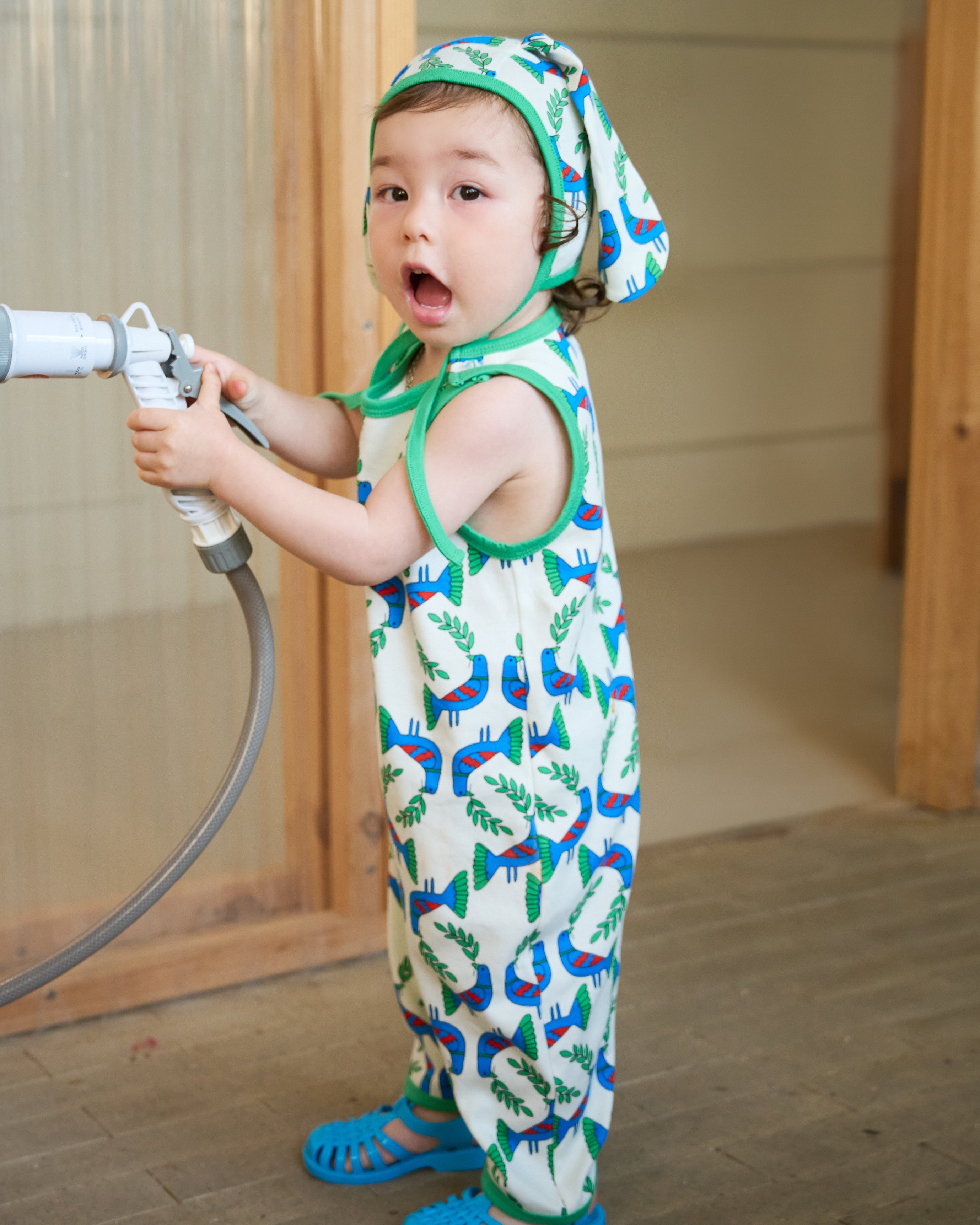 organic cotton - Jojo Bunny Bonnet - Blue Bird - Bonnet - Ameelo - baby kids clothing