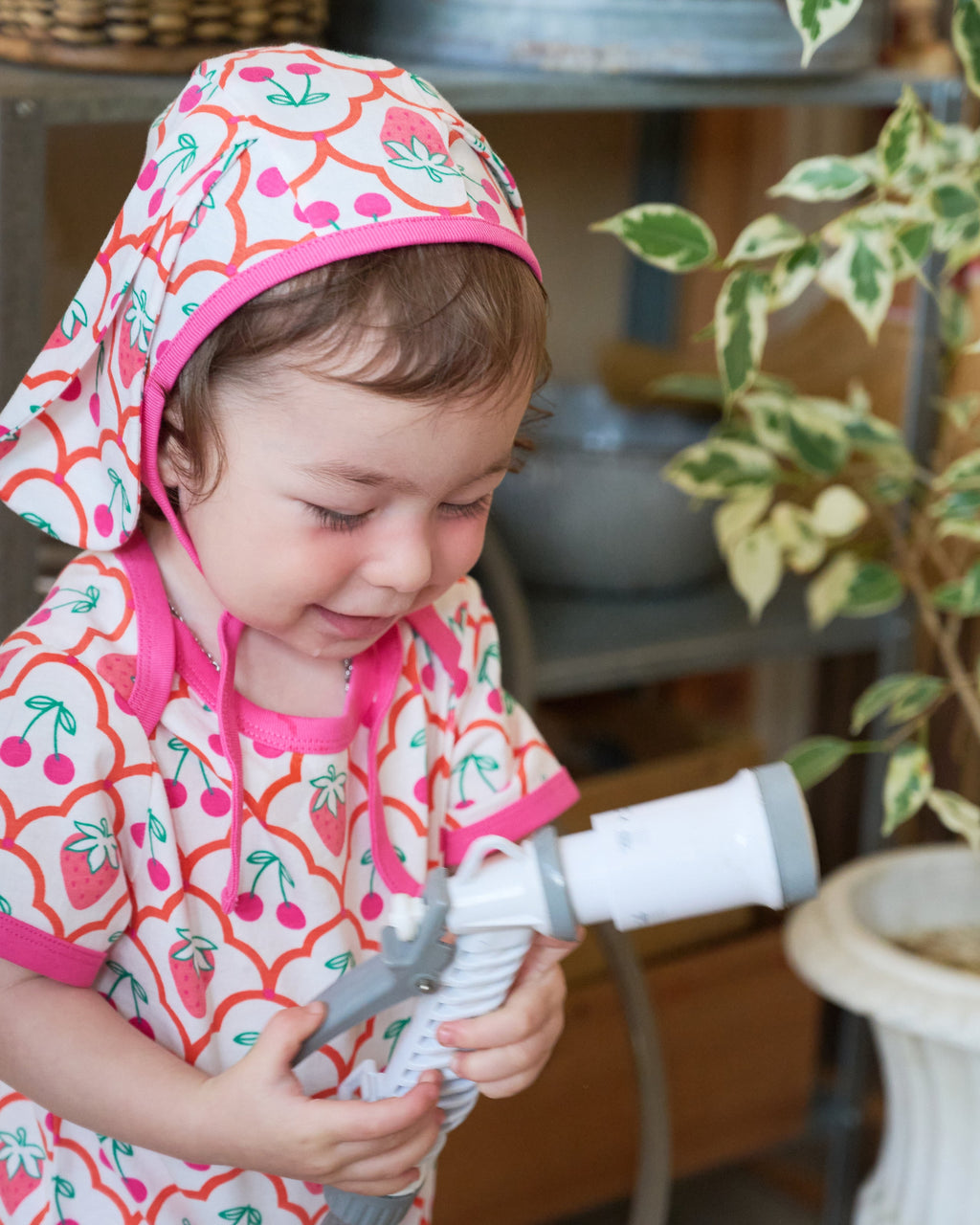 organic cotton - Jojo Bunny Bonnet - Cherry Berry - Bonnet - Ameelo - baby kids clothing