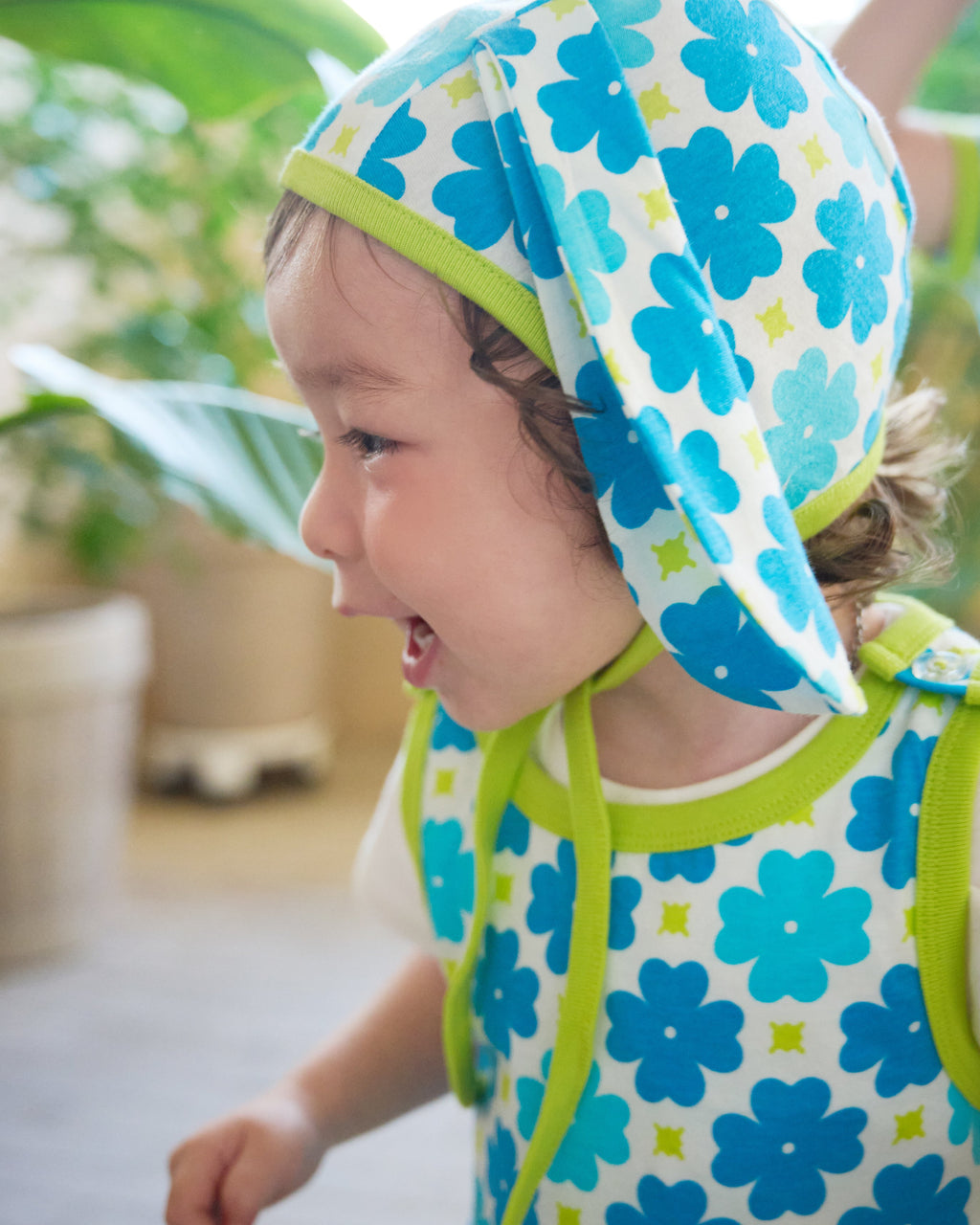 organic cotton - Jojo Bunny Bonnet - Sky Clover - Bonnet - Ameelo - baby kids clothing