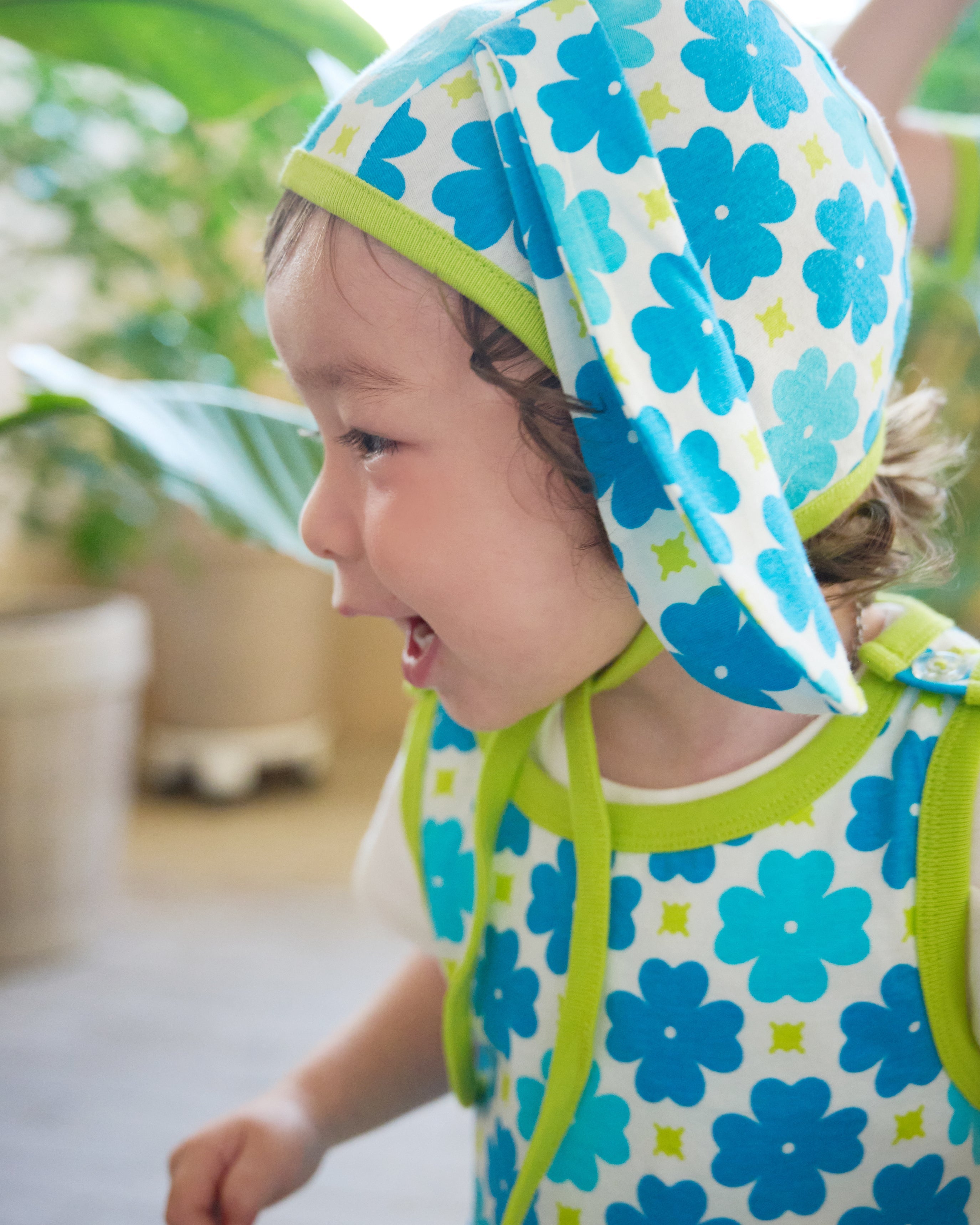 organic cotton - Jojo Bunny Bonnet - Sky Clover - Bonnet - Ameelo - baby kids clothing