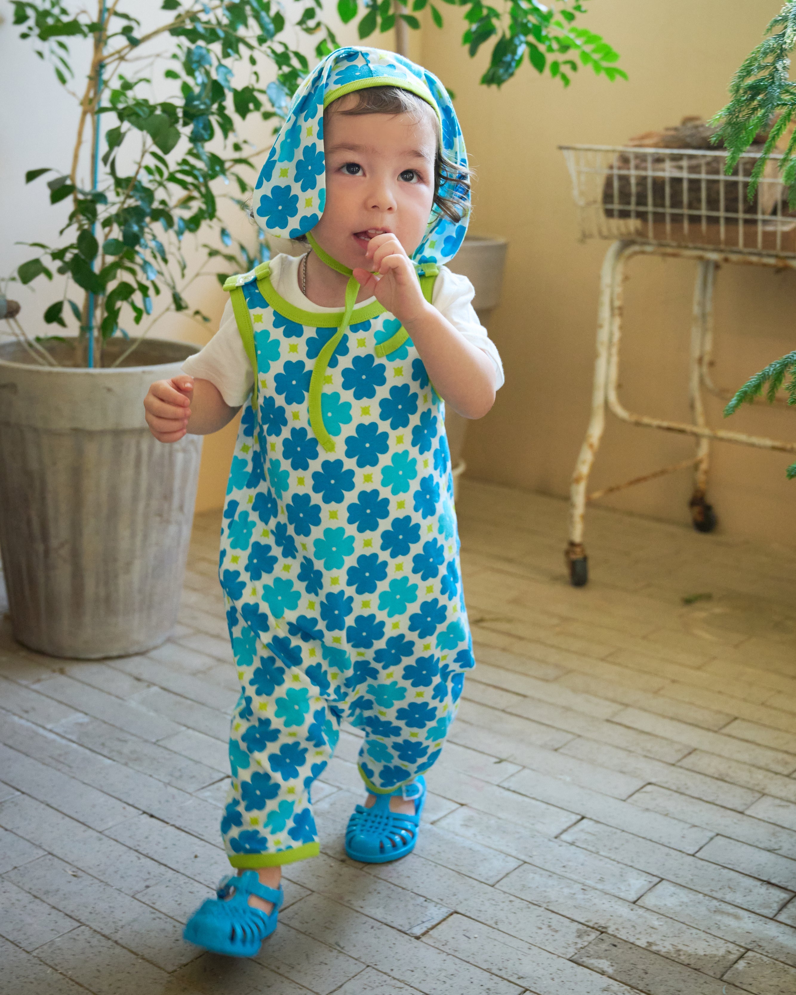 organic cotton - Jojo Bunny Bonnet - Sky Clover - Bonnet - Ameelo - baby kids clothing