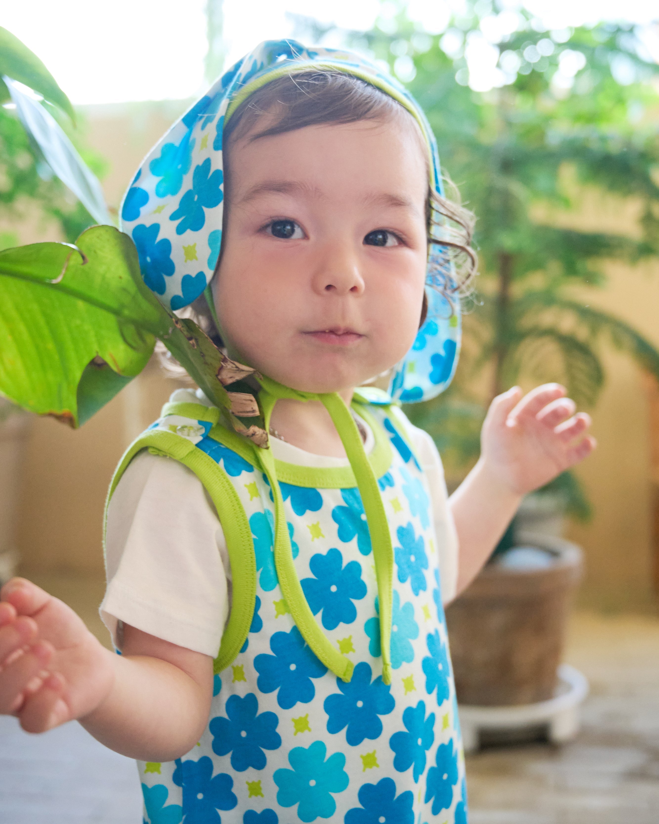 organic cotton - Jojo Bunny Bonnet - Sky Clover - Bonnet - Ameelo - baby kids clothing