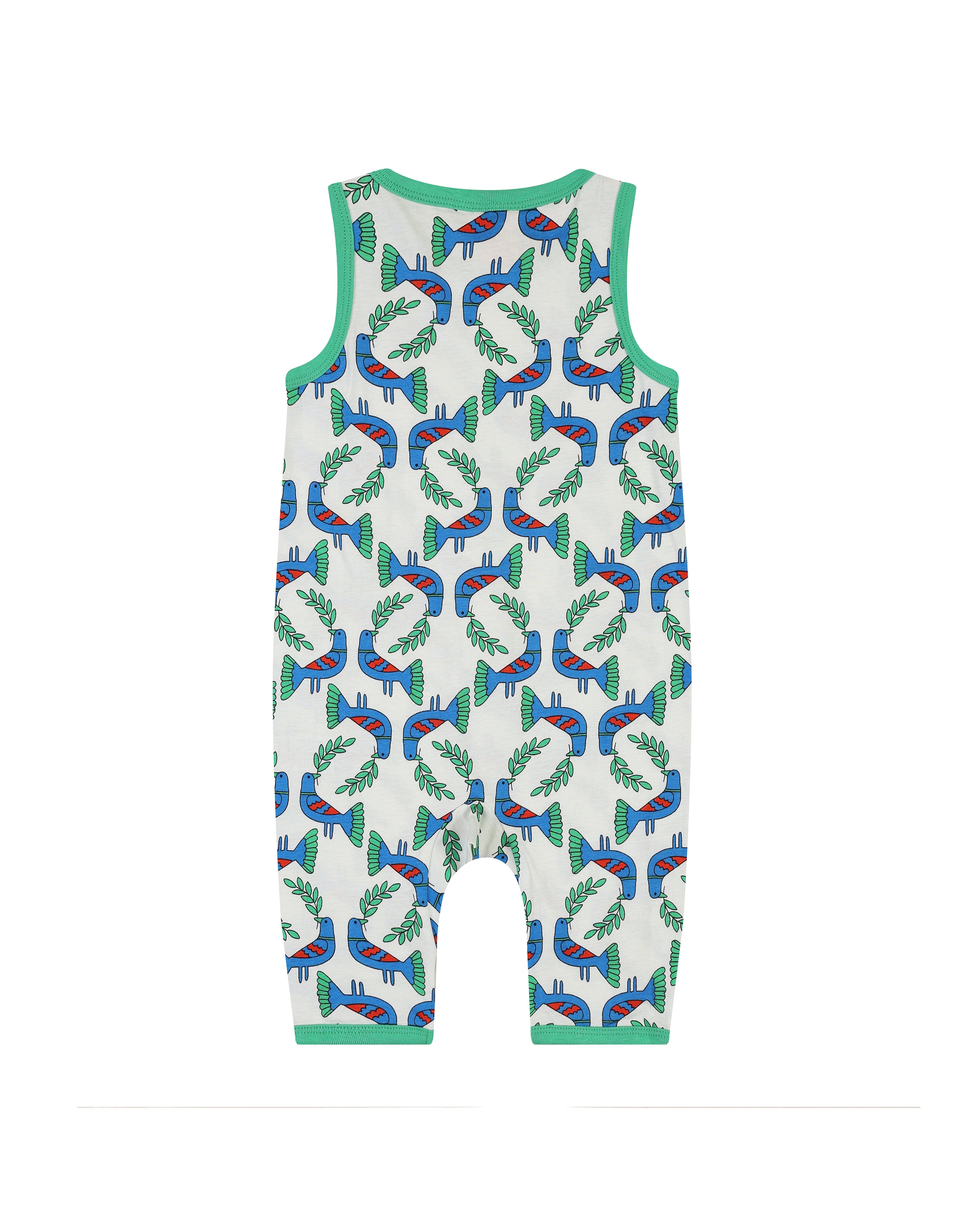 organic cotton - Kai Short Dungarees - Blue Bird - Dungarees - Ameelo - baby kids clothing