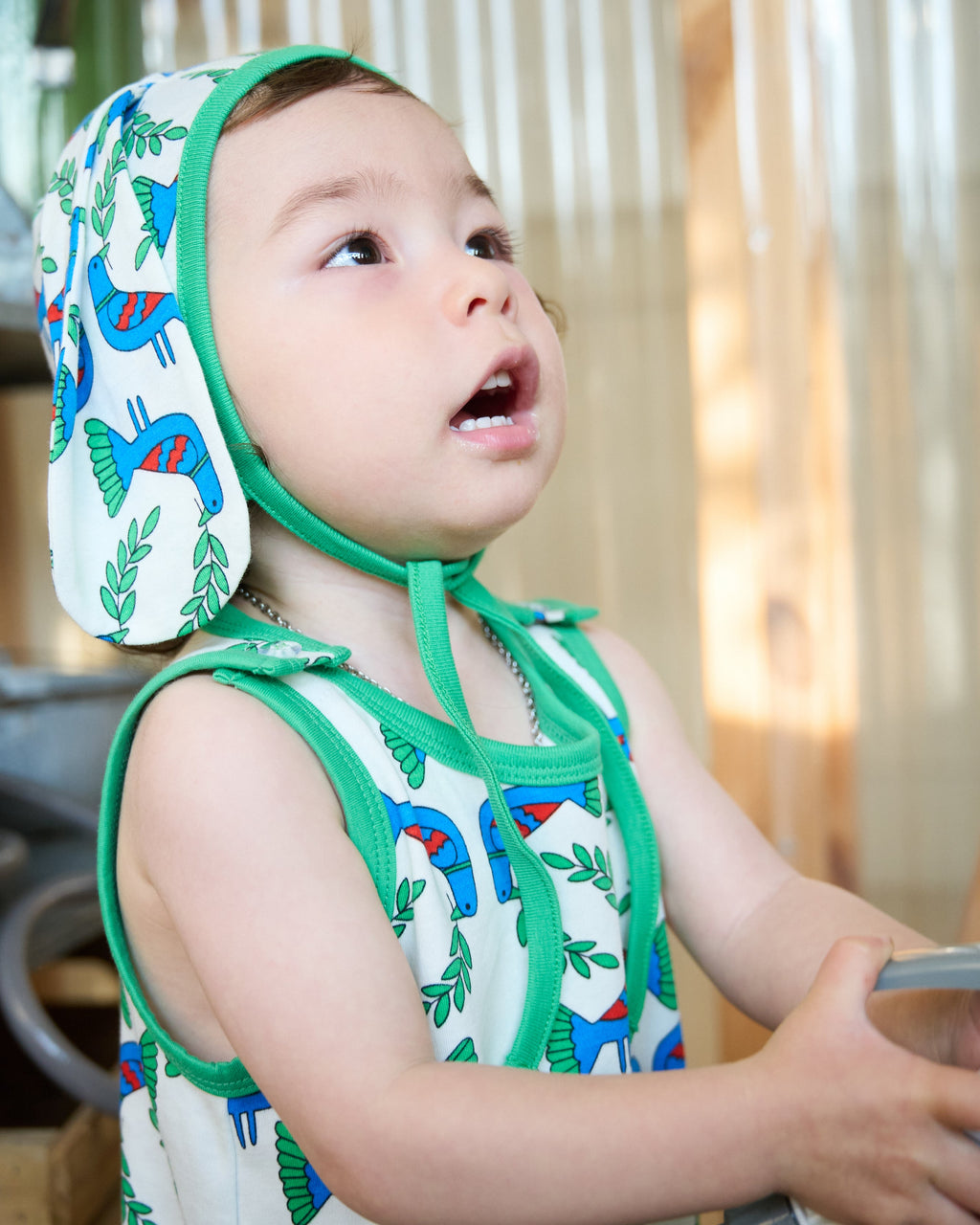 organic cotton - Kai Short Dungarees - Blue Bird - Dungarees - Ameelo - baby kids clothing
