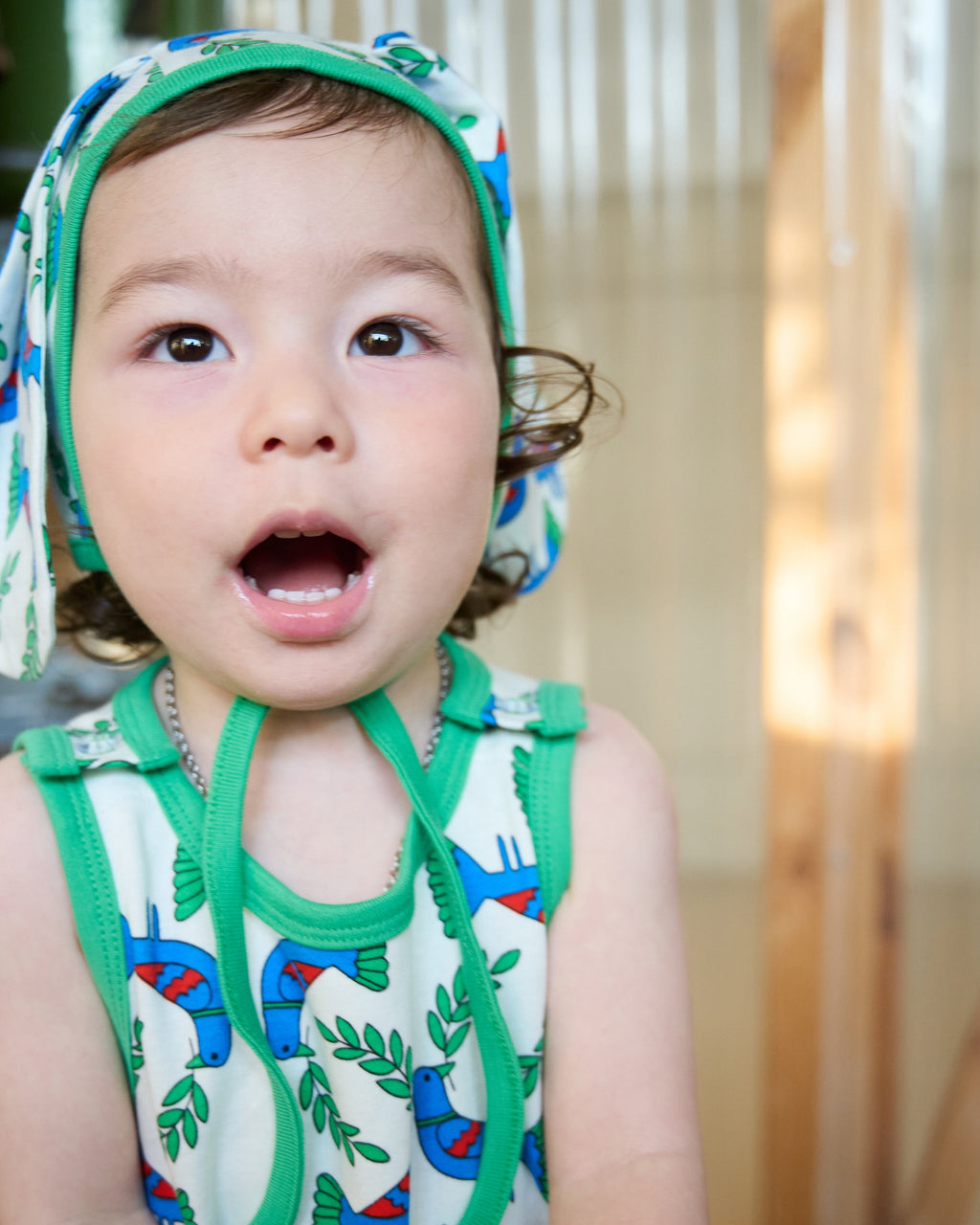 organic cotton - Kai Short Dungarees - Blue Bird - Dungarees - Ameelo - baby kids clothing