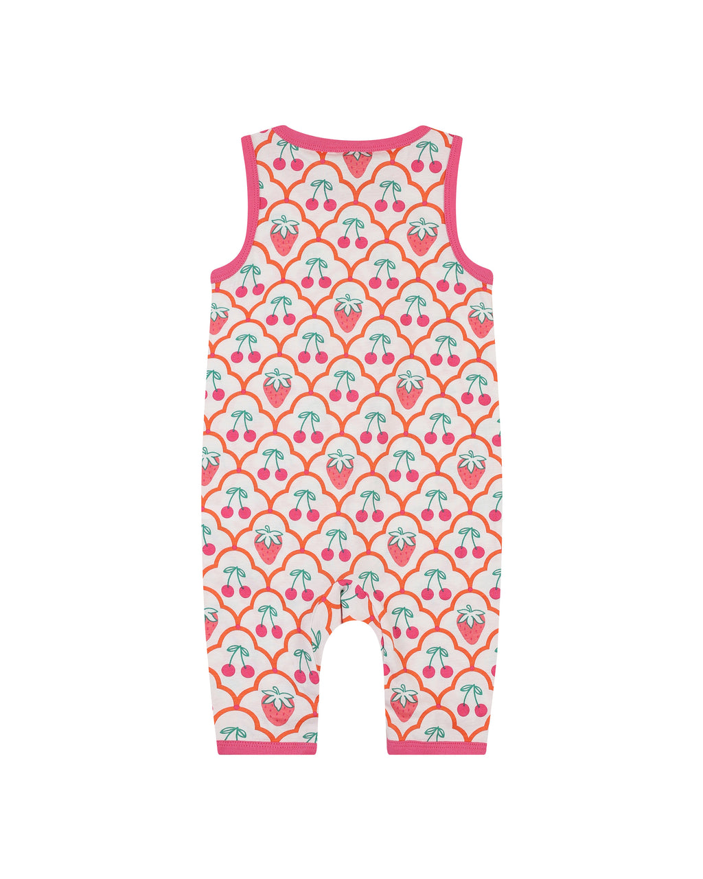 organic cotton - Kai Short Dungarees - Cherry Berry - Dungarees - Ameelo - baby kids clothing