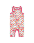 organic cotton - Kai Short Dungarees - Cherry Berry - Dungarees - Ameelo - baby kids clothing