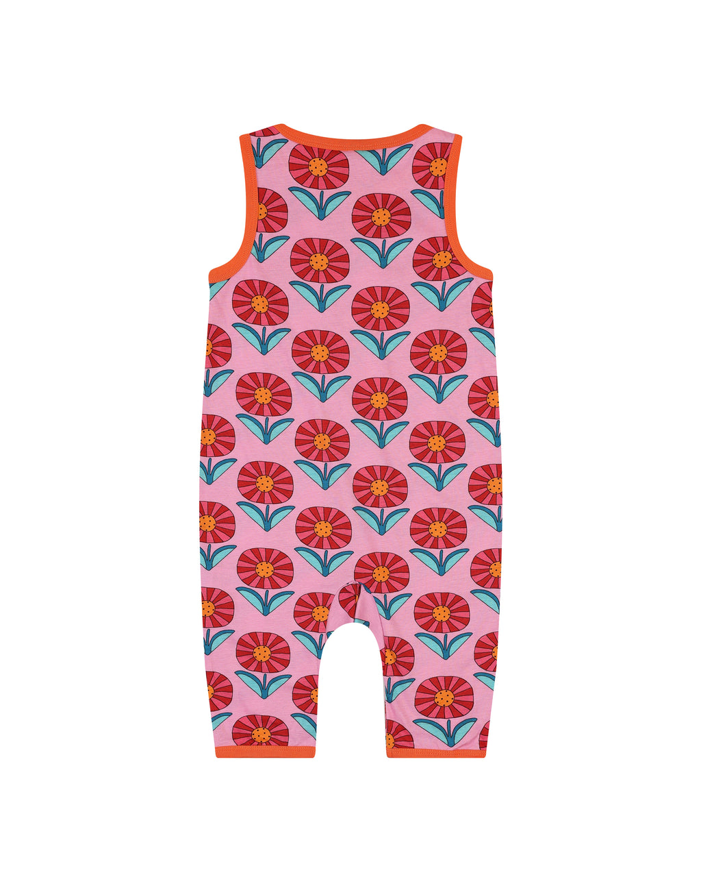 organic cotton - Kai Short Dungarees - Sunny Flower - Dungarees - Ameelo - baby kids clothing