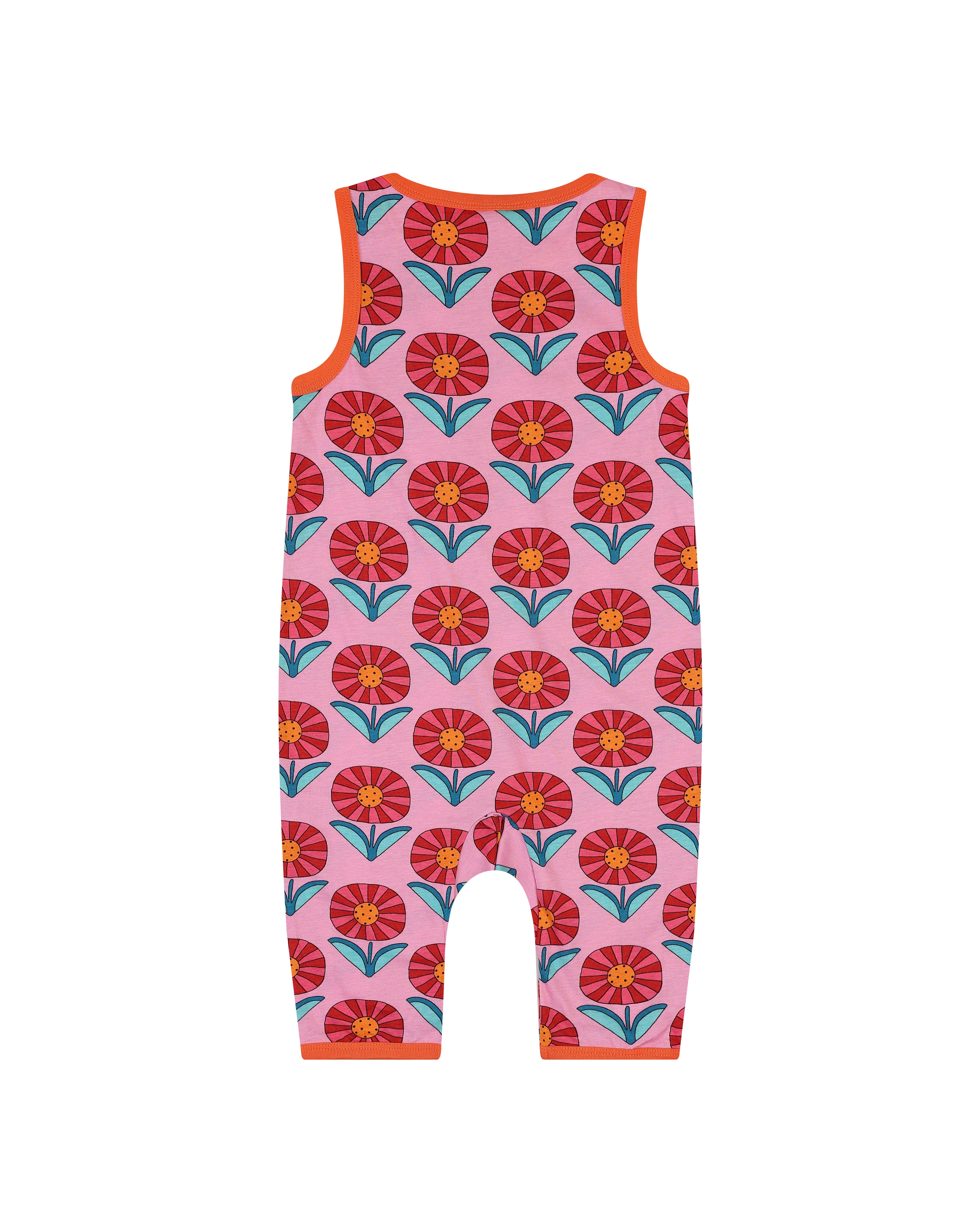 organic cotton - Kai Short Dungarees - Sunny Flower - Dungarees - Ameelo - baby kids clothing