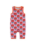 organic cotton - Kai Short Dungarees - Sunny Flower - Dungarees - Ameelo - baby kids clothing