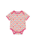 organic cotton - Rey Short Sleeve Bodysuit - Cherry Berry - Bodysuit - Ameelo - baby kids clothing