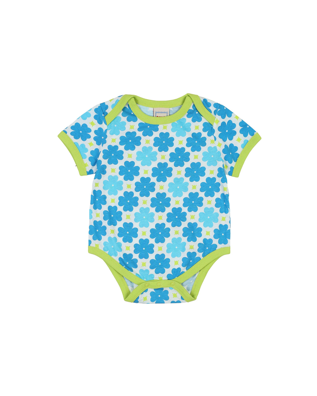 organic cotton - Rey Short Sleeve Bodysuit - Sky Clover - Bodysuit - Ameelo - baby kids clothing