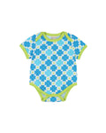 organic cotton - Rey Short Sleeve Bodysuit - Sky Clover - Bodysuit - Ameelo - baby kids clothing