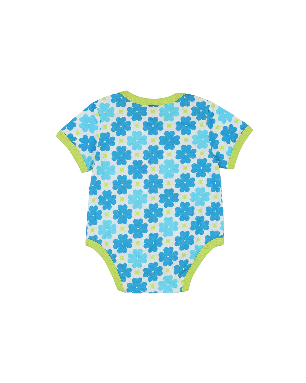 organic cotton - Rey Short Sleeve Bodysuit - Sky Clover - Bodysuit - Ameelo - baby kids clothing