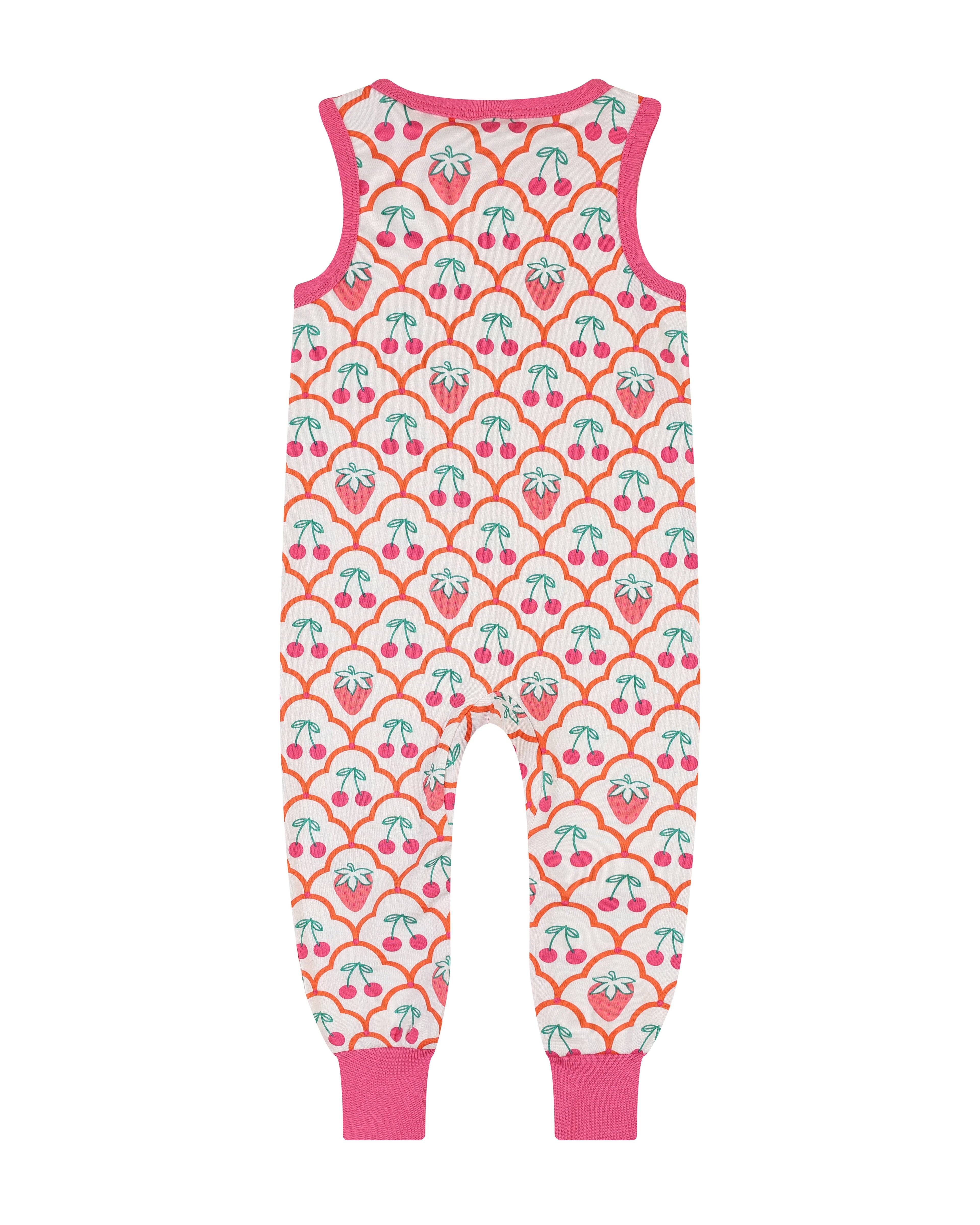 organic cotton - Rumi Dungarees - Cherry Berry - Dungarees - Ameelo - baby kids clothing