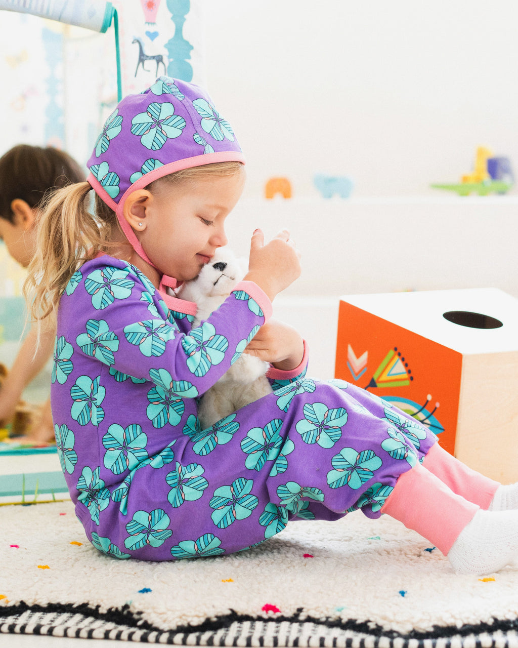 organic cotton - Parker Bonnet - Chilling Clover - Bonnet - Ameelo - baby kids clothing