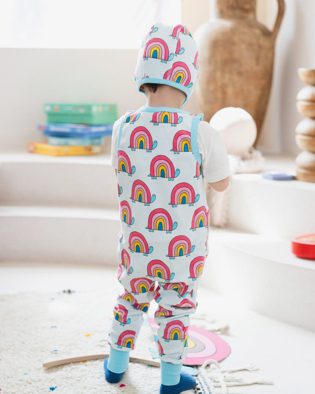 organic cotton - Parker Bonnet - Rainbow Turtle - Bonnet - Ameelo - baby kids clothing