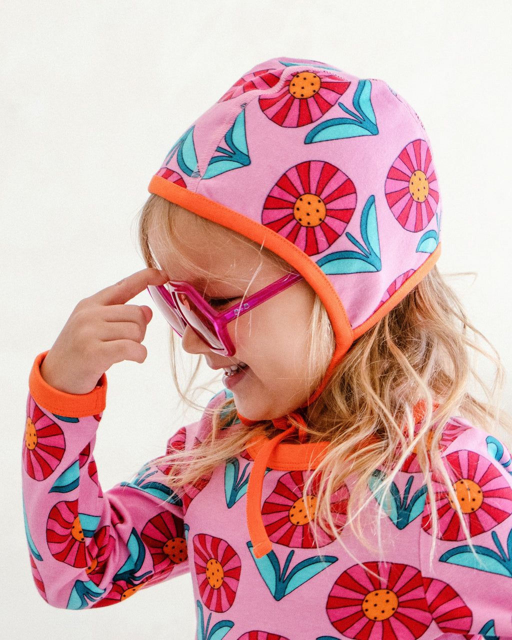 organic cotton - Parker Bonnet - Sunny Flower - Bonnet - Ameelo - baby kids clothing