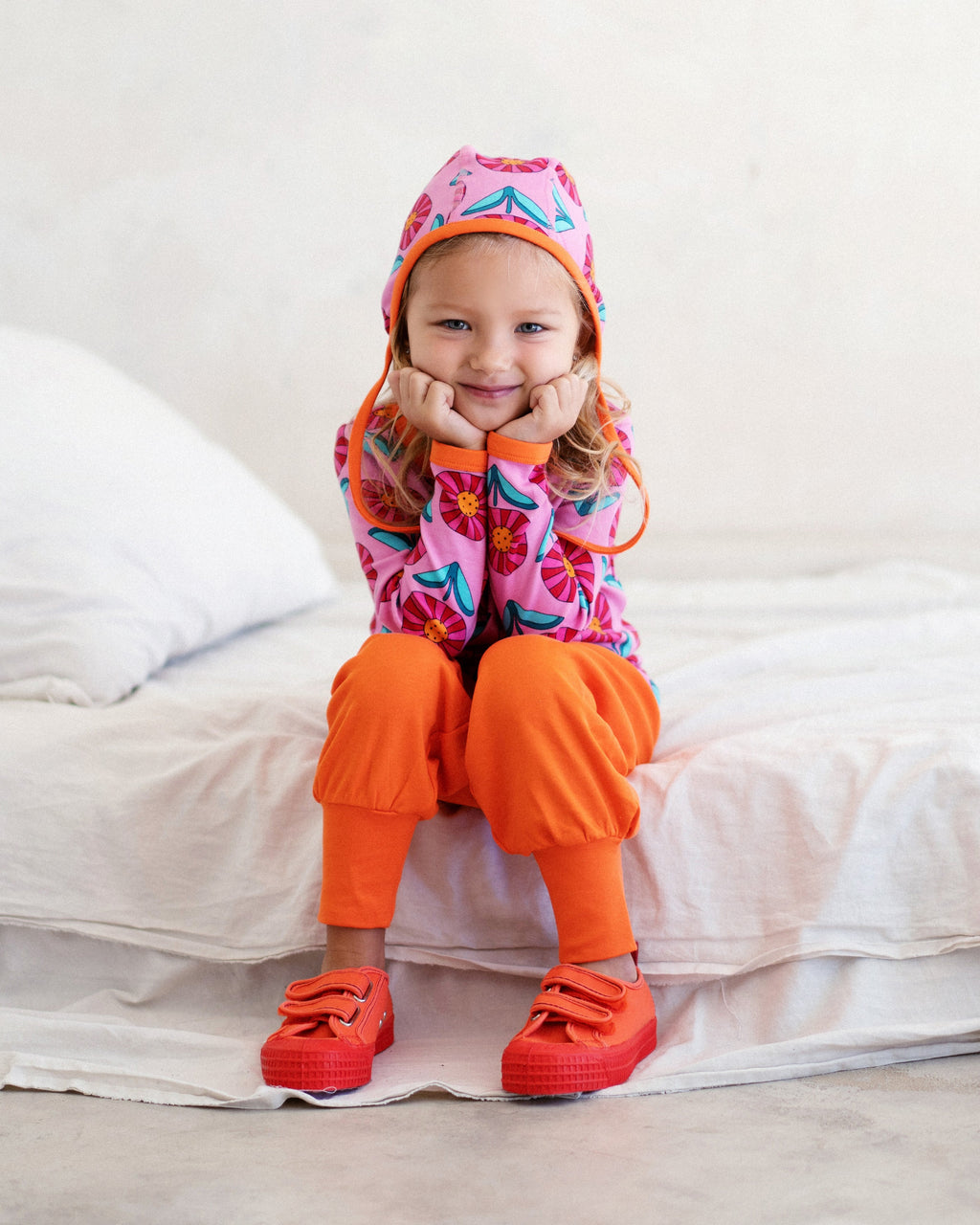 organic cotton - Parker Bonnet - Sunny Flower - Bonnet - Ameelo - baby kids clothing