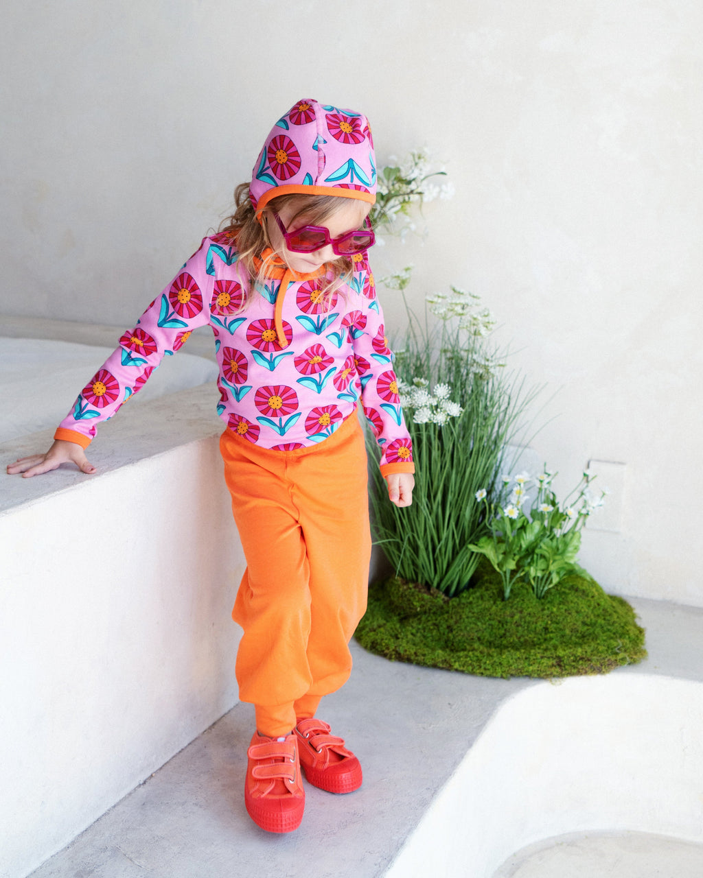 organic cotton - Parker Bonnet - Sunny Flower - Bonnet - Ameelo - baby kids clothing