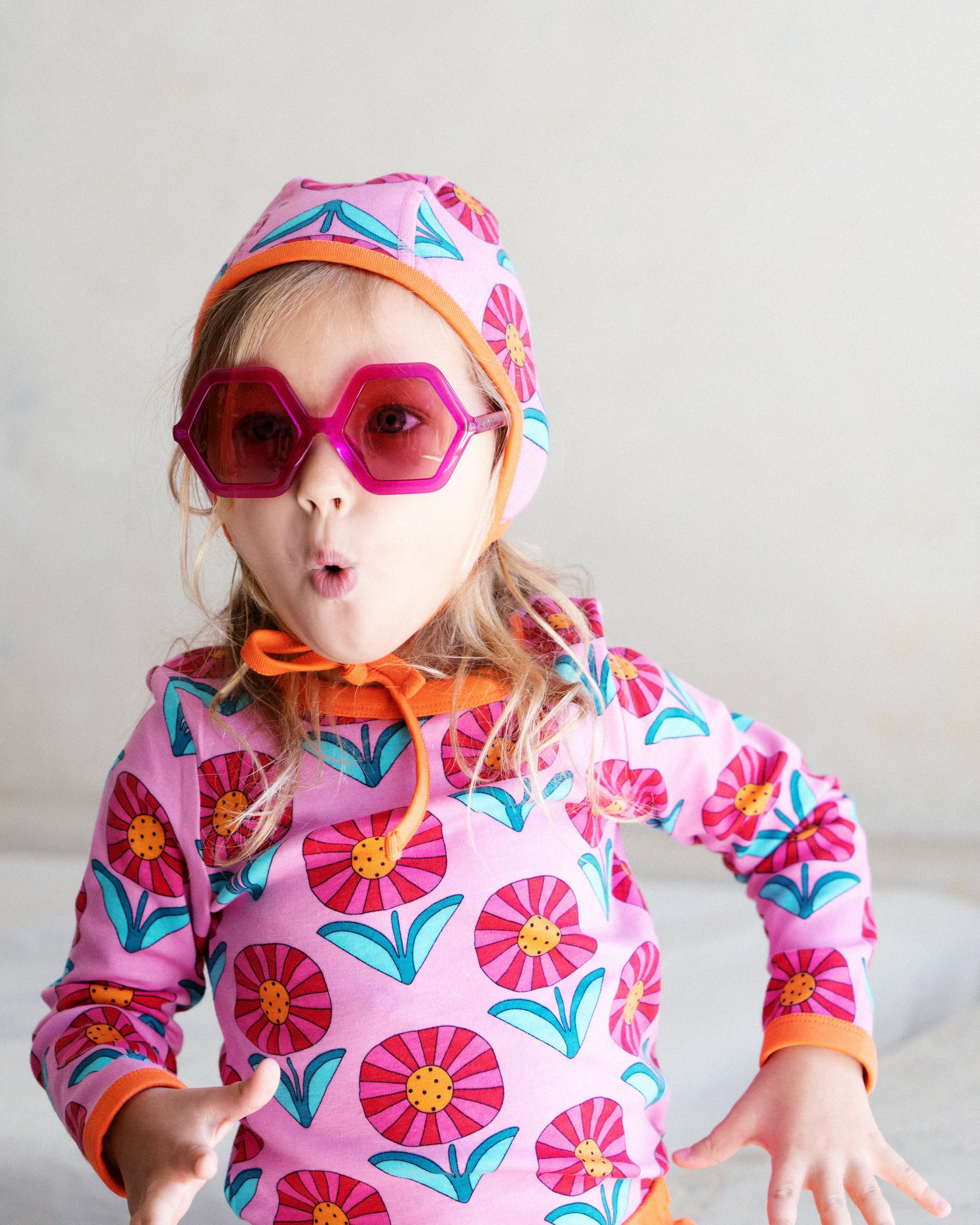 organic cotton - Parker Bonnet - Sunny Flower - Bonnet - Ameelo - baby kids clothing