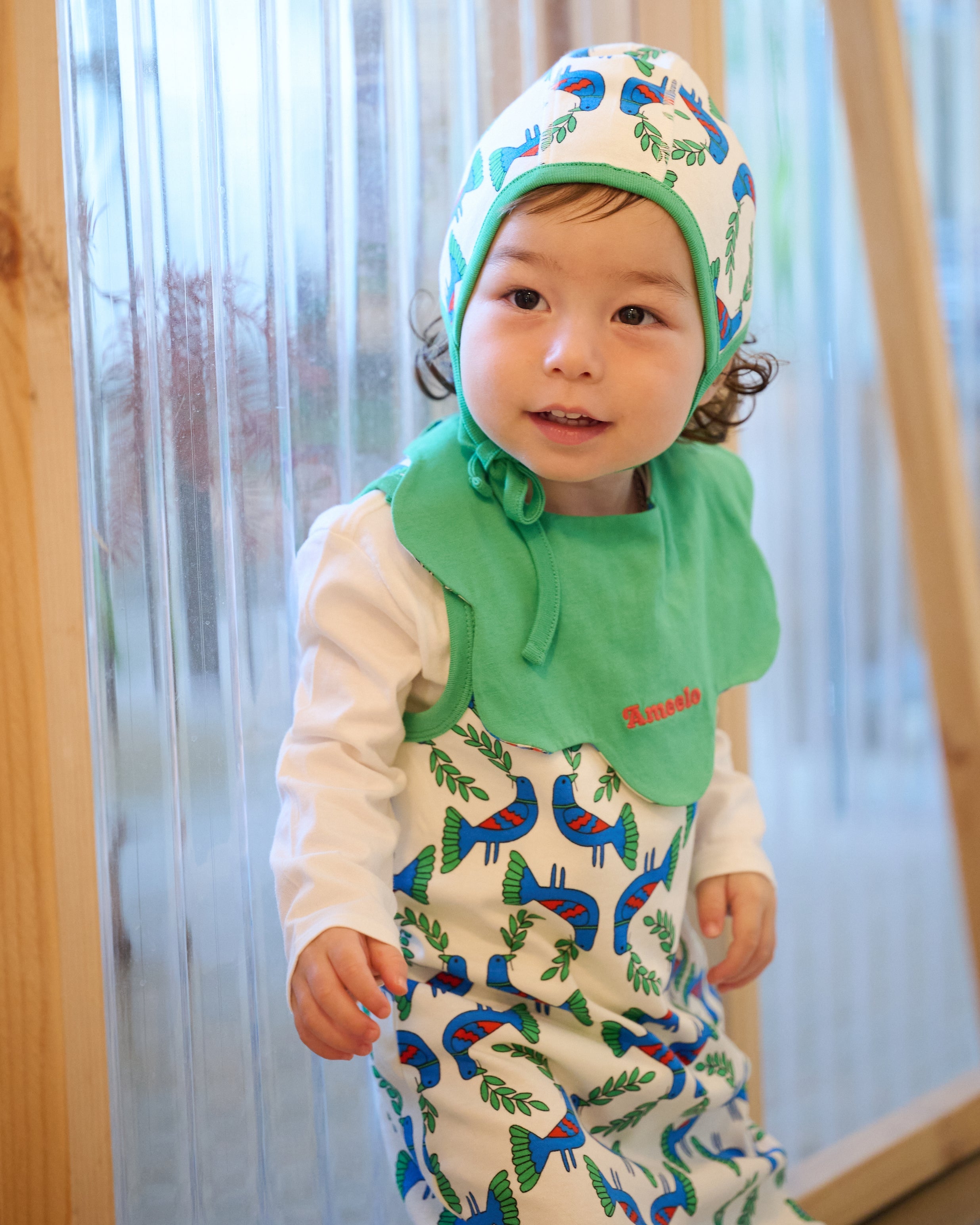 organic cotton - Piper Bonnet - Blue Bird - Bonnet - Ameelo - baby kids clothing