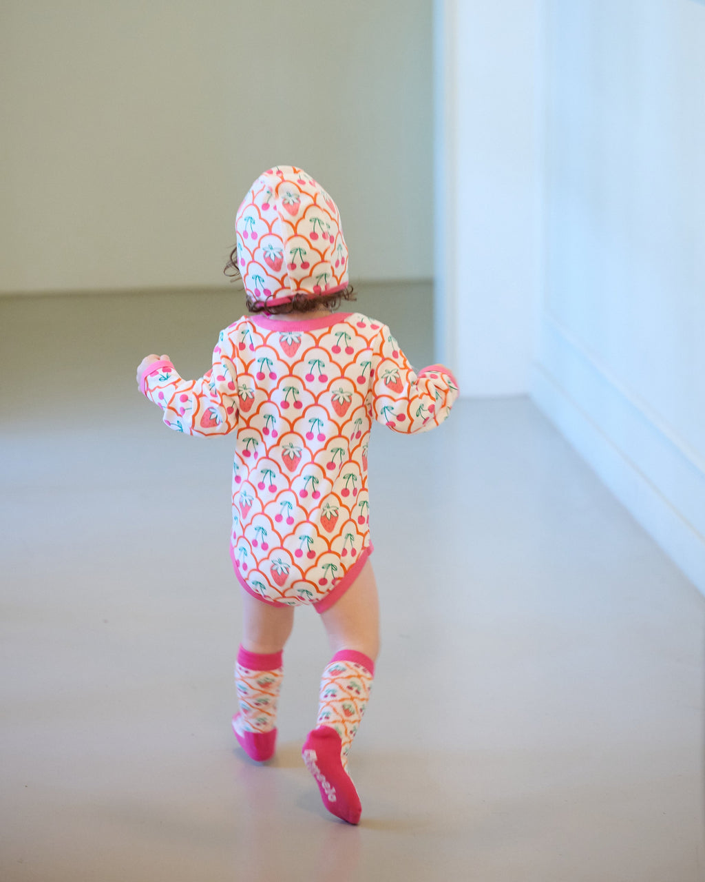 organic cotton - Piper Bonnet - Cherry Berry - Bonnet - Ameelo - baby kids clothing