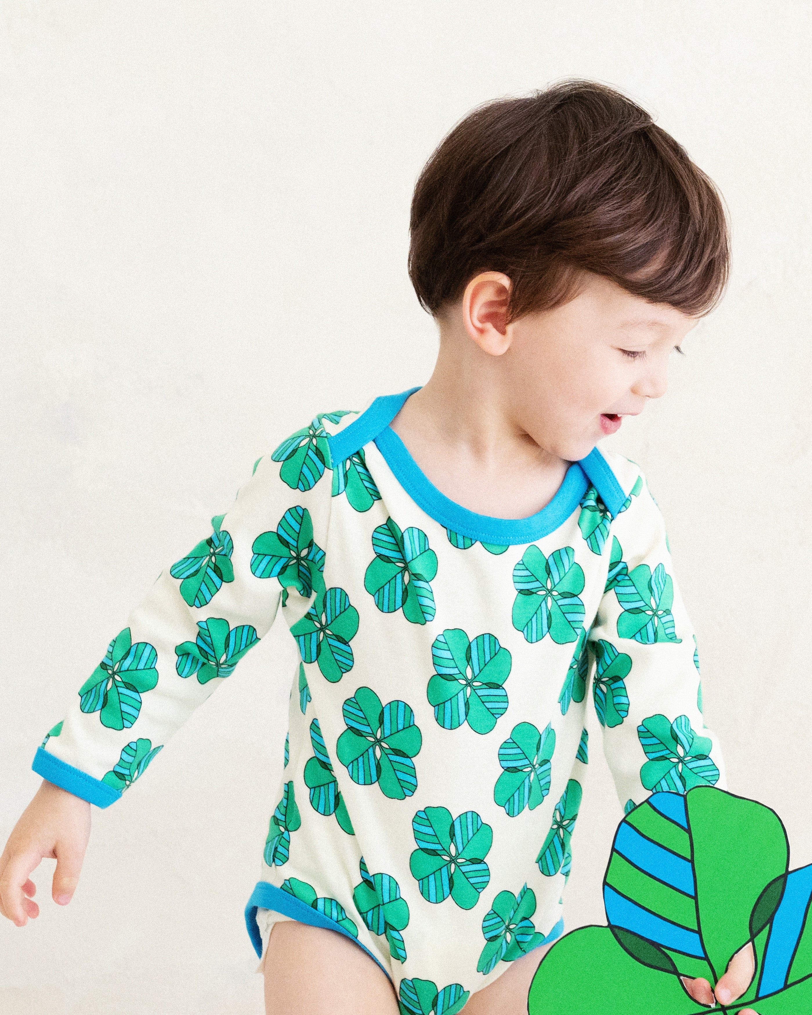 organic cotton - Remy Bodysuit - Spring Clover - Bodysuit - Ameelo - baby kids clothing