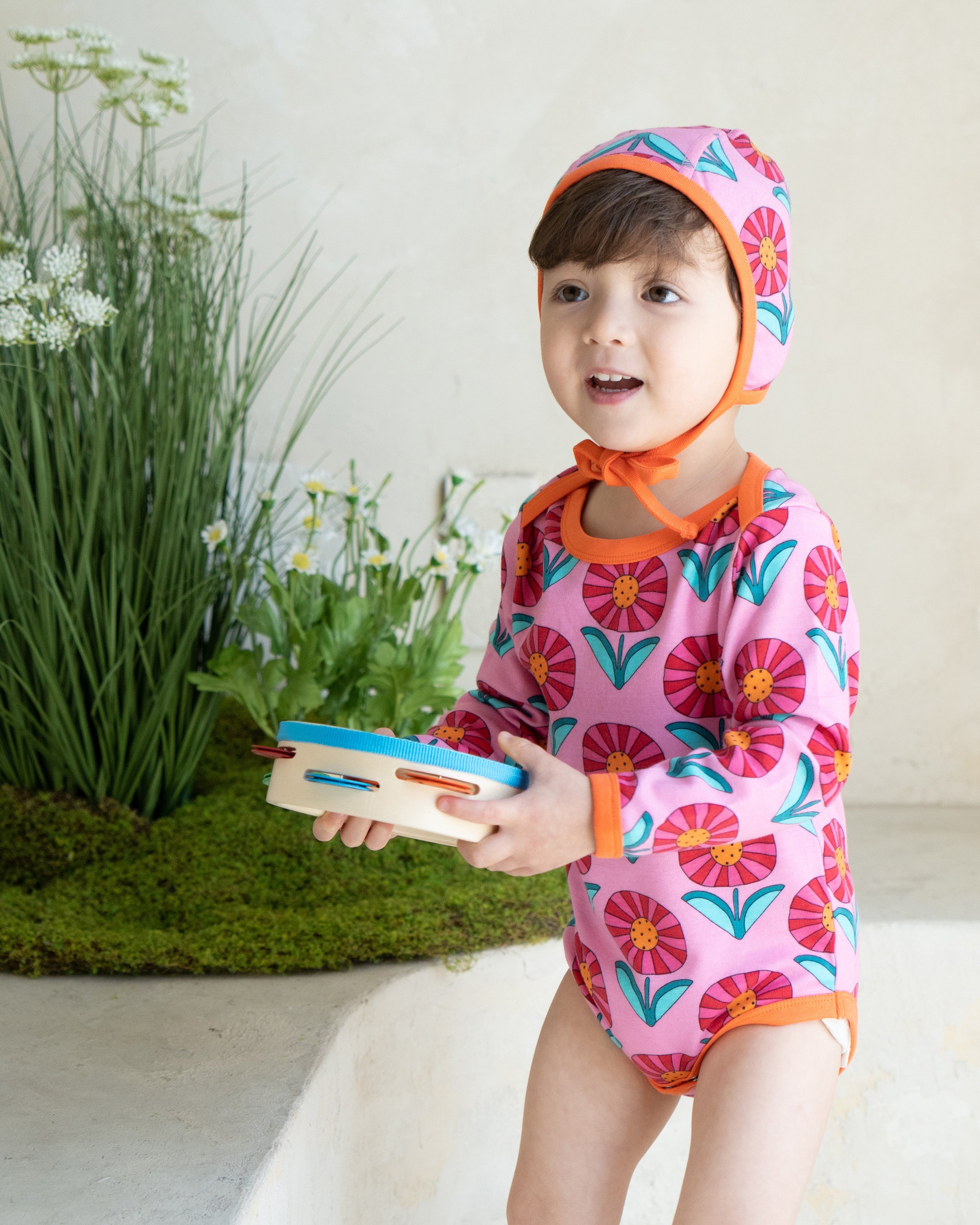 organic cotton - Remy Bodysuit - Sunny Flower - Bodysuit - Ameelo - baby kids clothing