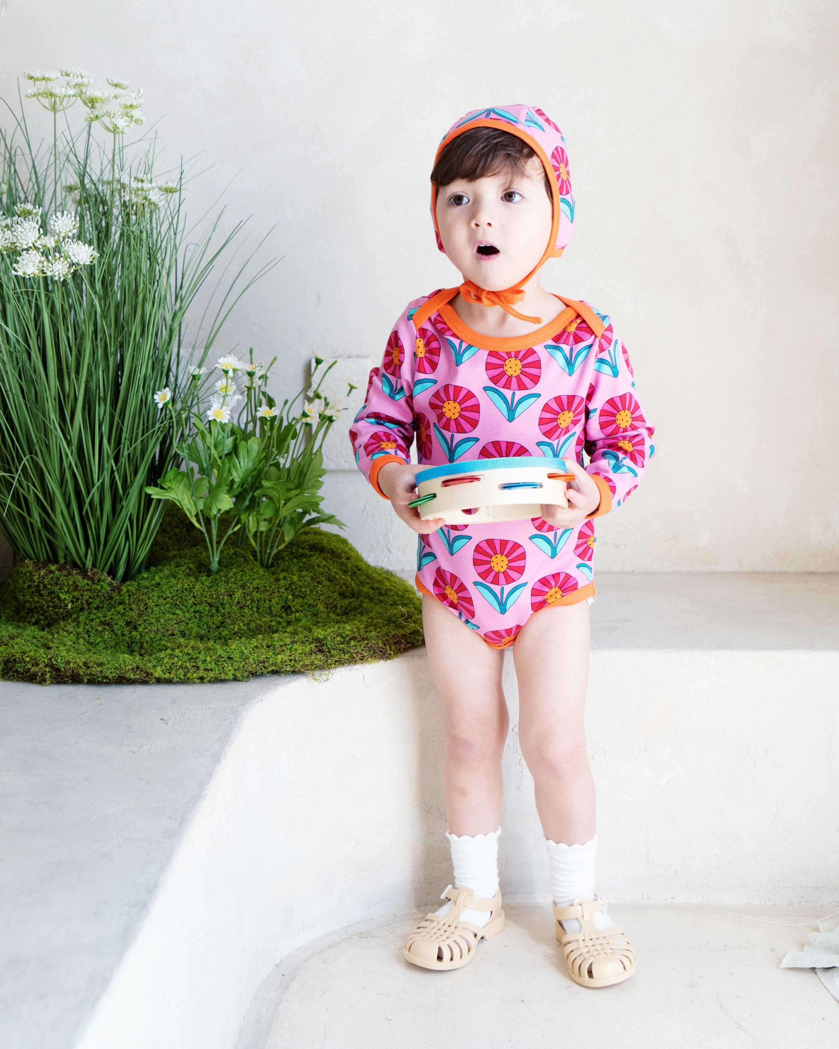 organic cotton - Remy Bodysuit - Sunny Flower - Bodysuit - Ameelo - baby kids clothing
