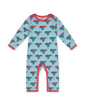 organic cotton - Riley Romper - Mushroom - Romper - Ameelo - baby kids clothing