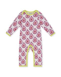 organic cotton - Riley Romper - Pomegranate - Romper - Ameelo - baby kids clothing