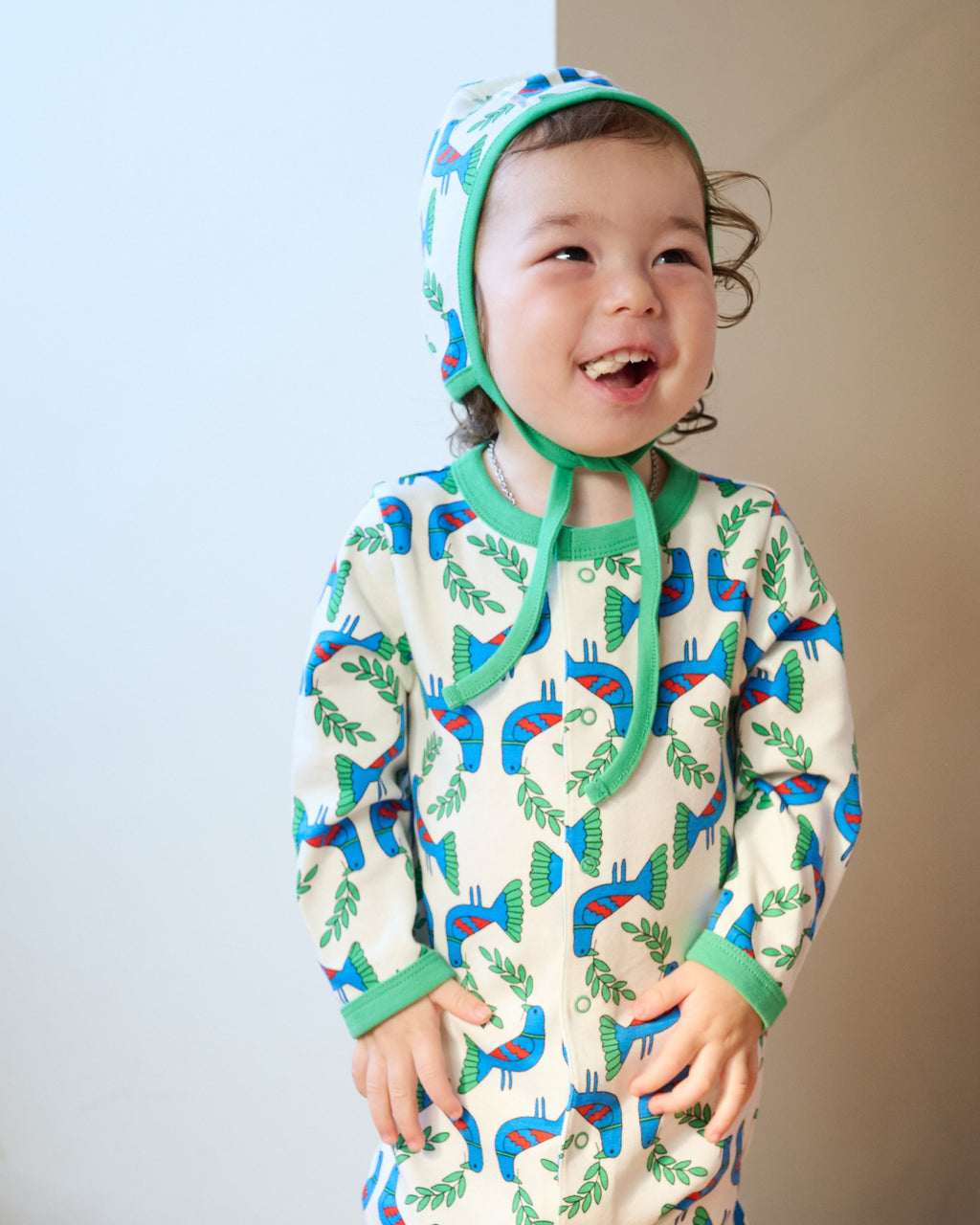 organic cotton - Robin Romper - Blue Bird - Romper - Ameelo - baby kids clothing