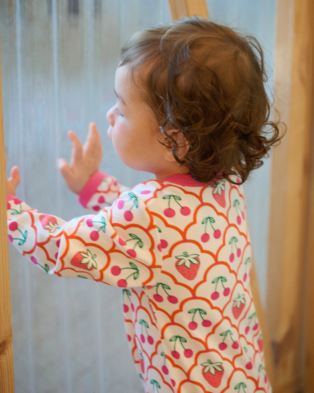 organic cotton - Rory Bodysuit - Cherry Berry - Bodysuit - Ameelo - baby kids clothing