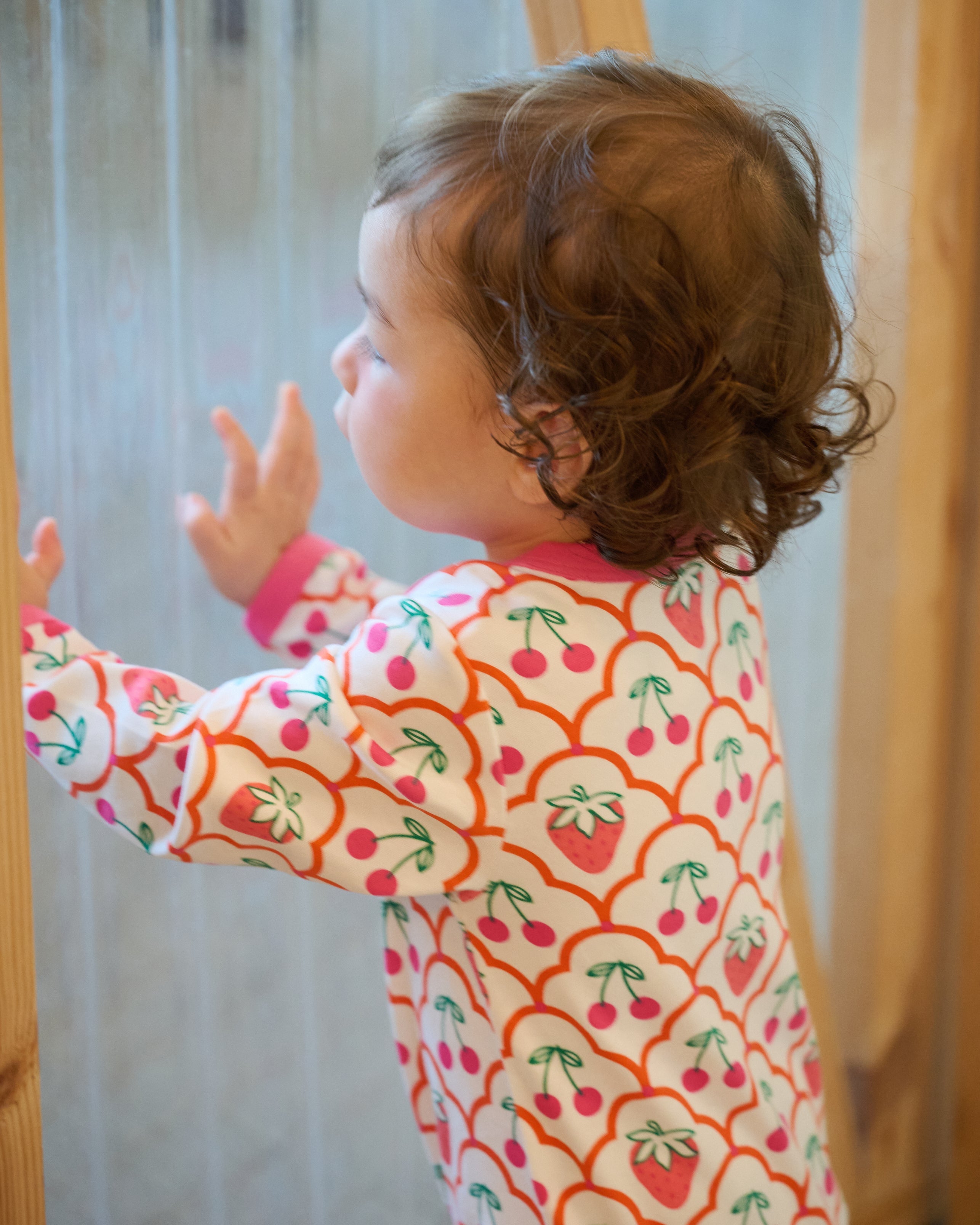 organic cotton - Rory Bodysuit - Cherry Berry - Bodysuit - Ameelo - baby kids clothing