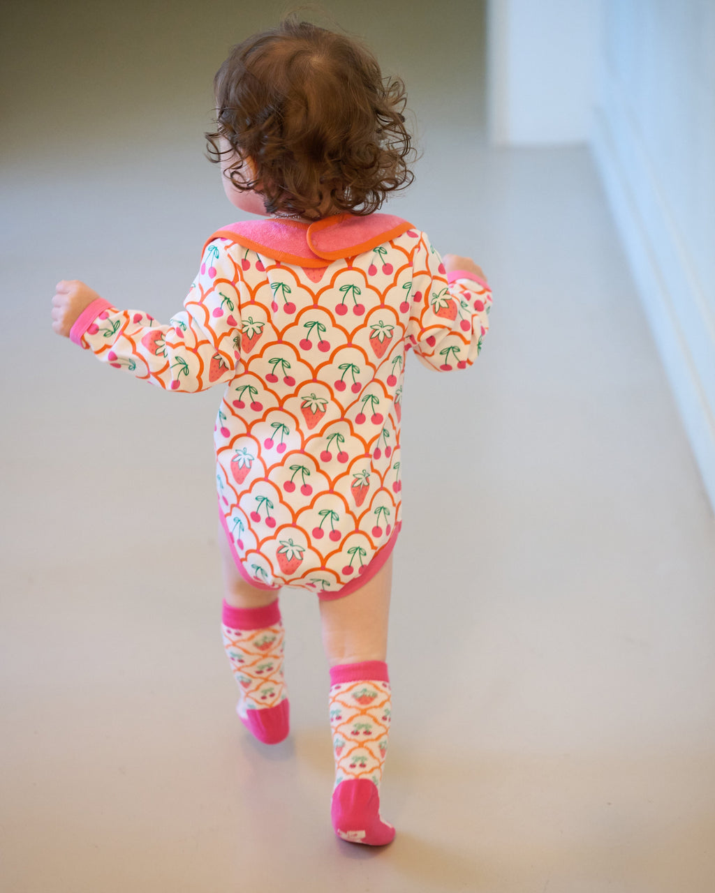 organic cotton - Rory Bodysuit - Cherry Berry - Bodysuit - Ameelo - baby kids clothing