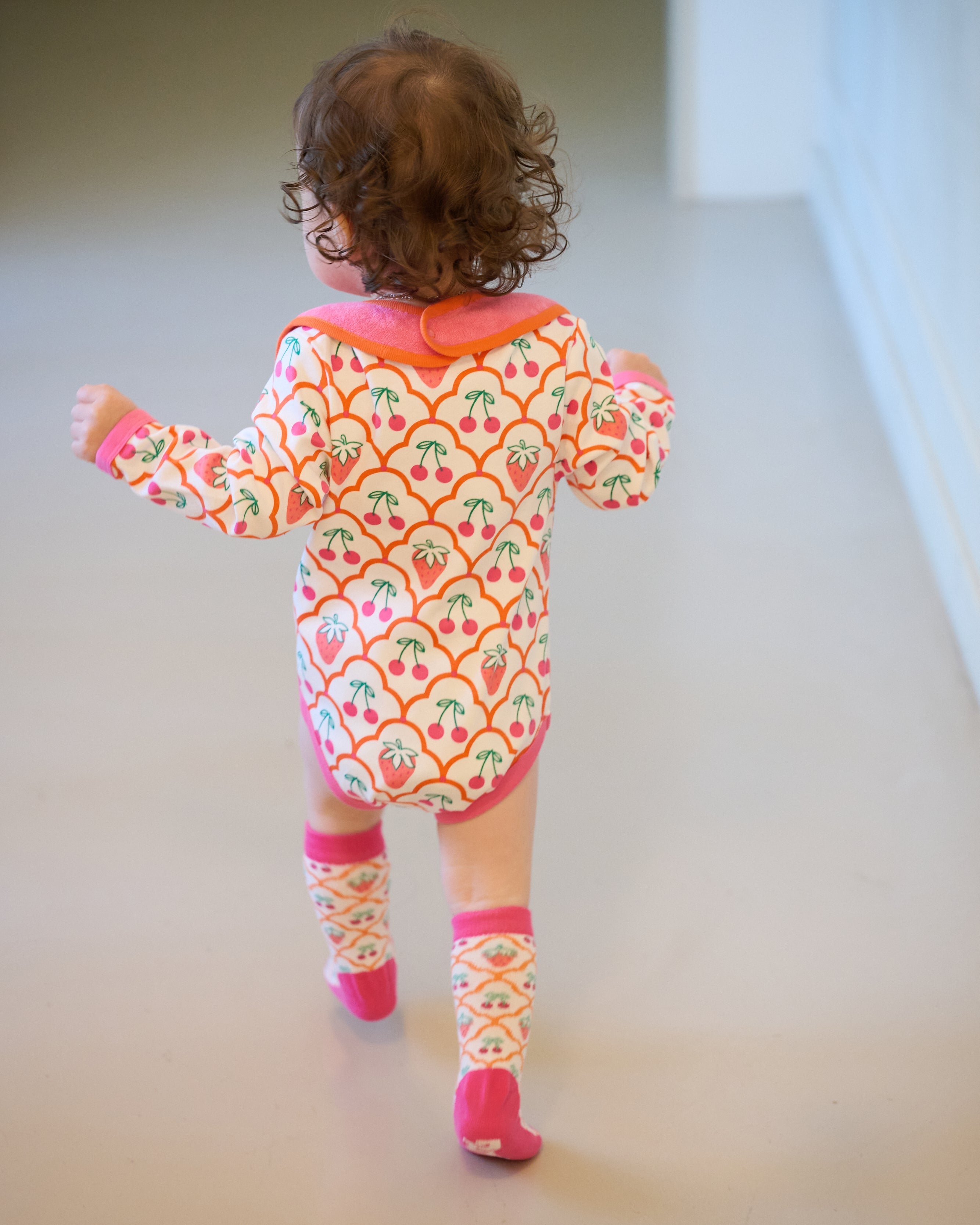 organic cotton - Rory Bodysuit - Cherry Berry - Bodysuit - Ameelo - baby kids clothing