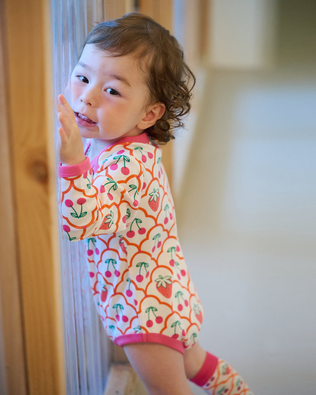 organic cotton - Rory Bodysuit - Cherry Berry - Bodysuit - Ameelo - baby kids clothing