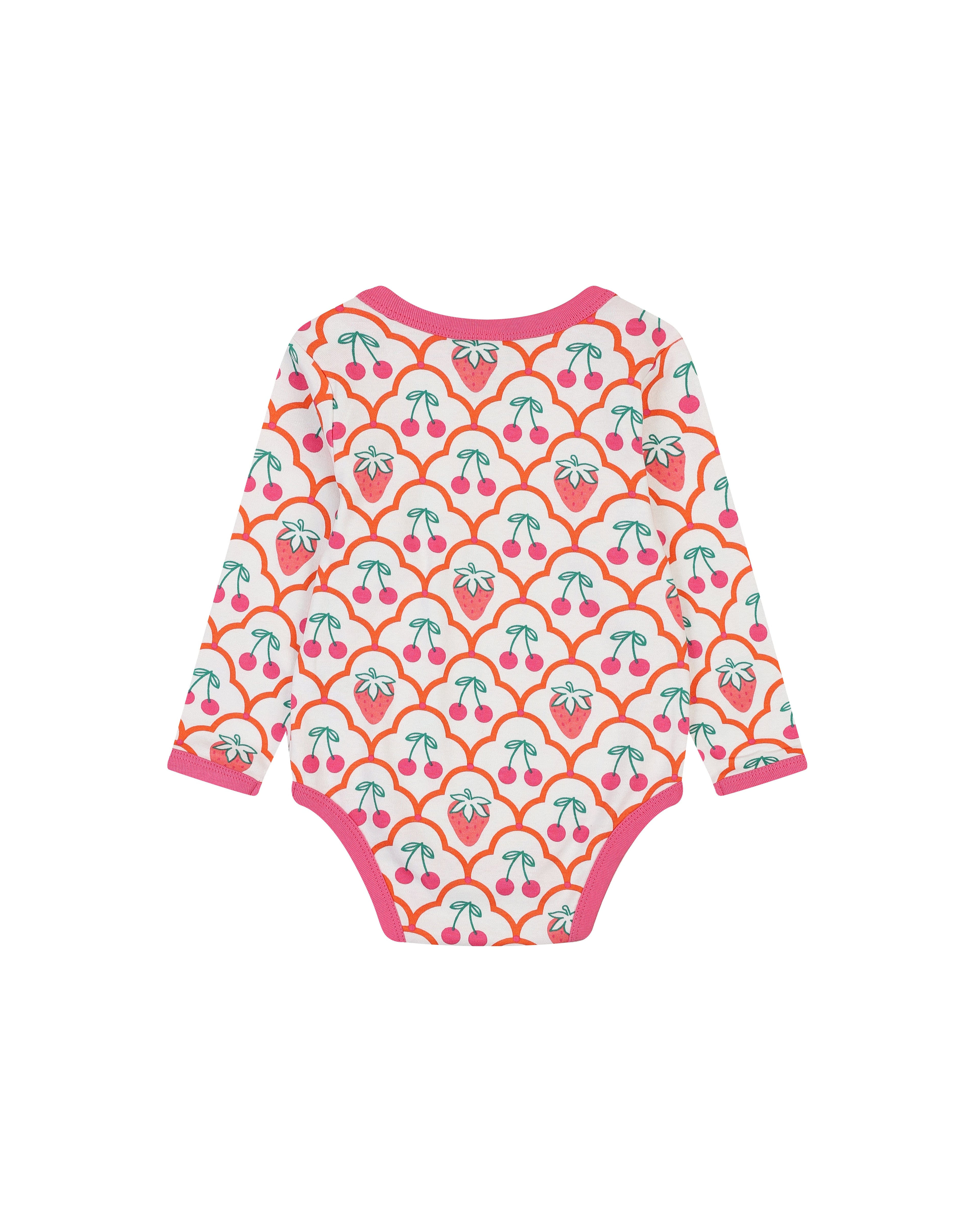organic cotton - Rory Bodysuit - Cherry Berry - Bodysuit - Ameelo - baby kids clothing