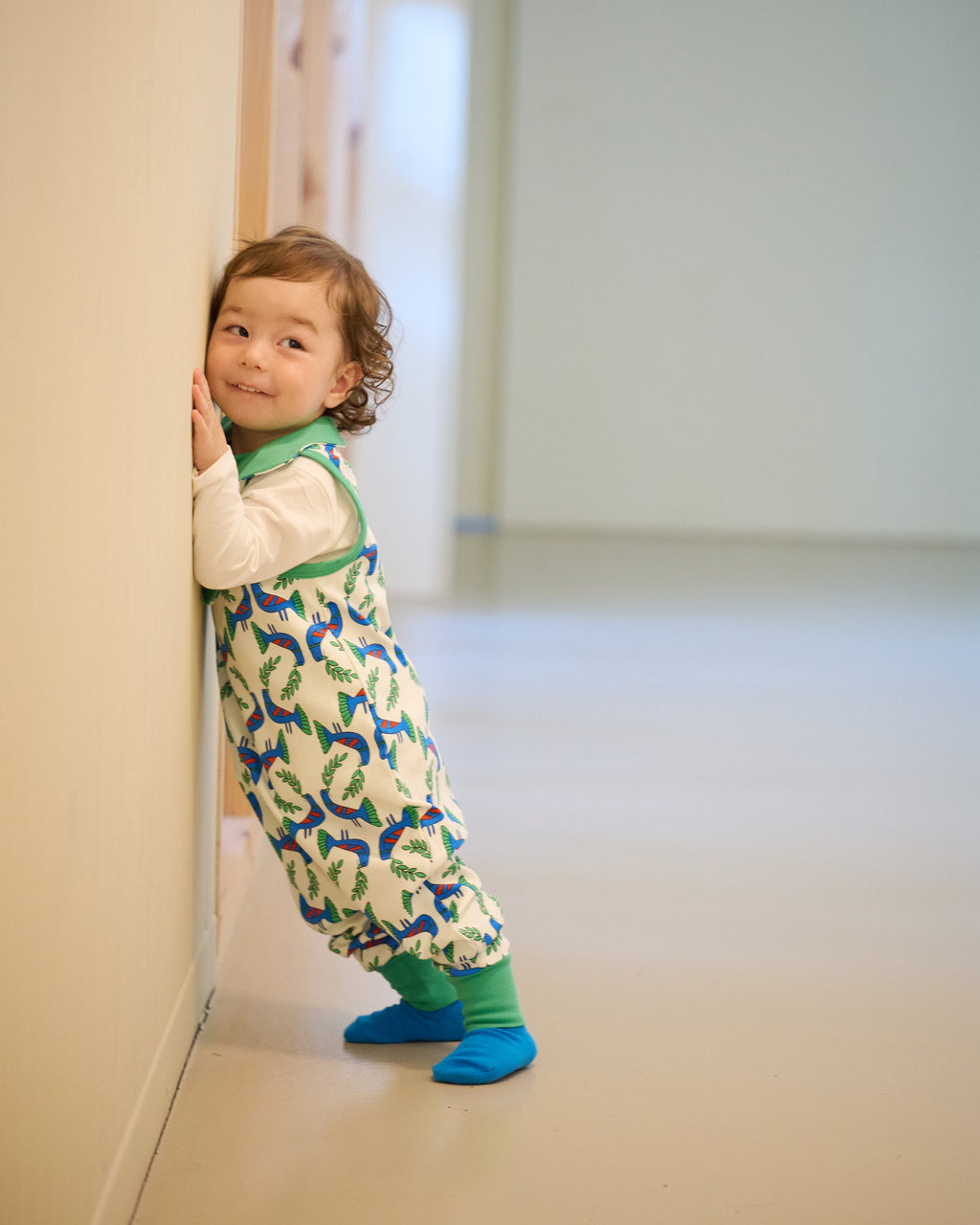 organic cotton - Rumi Dungarees - Blue Bird - Dungarees - Ameelo - baby kids clothing