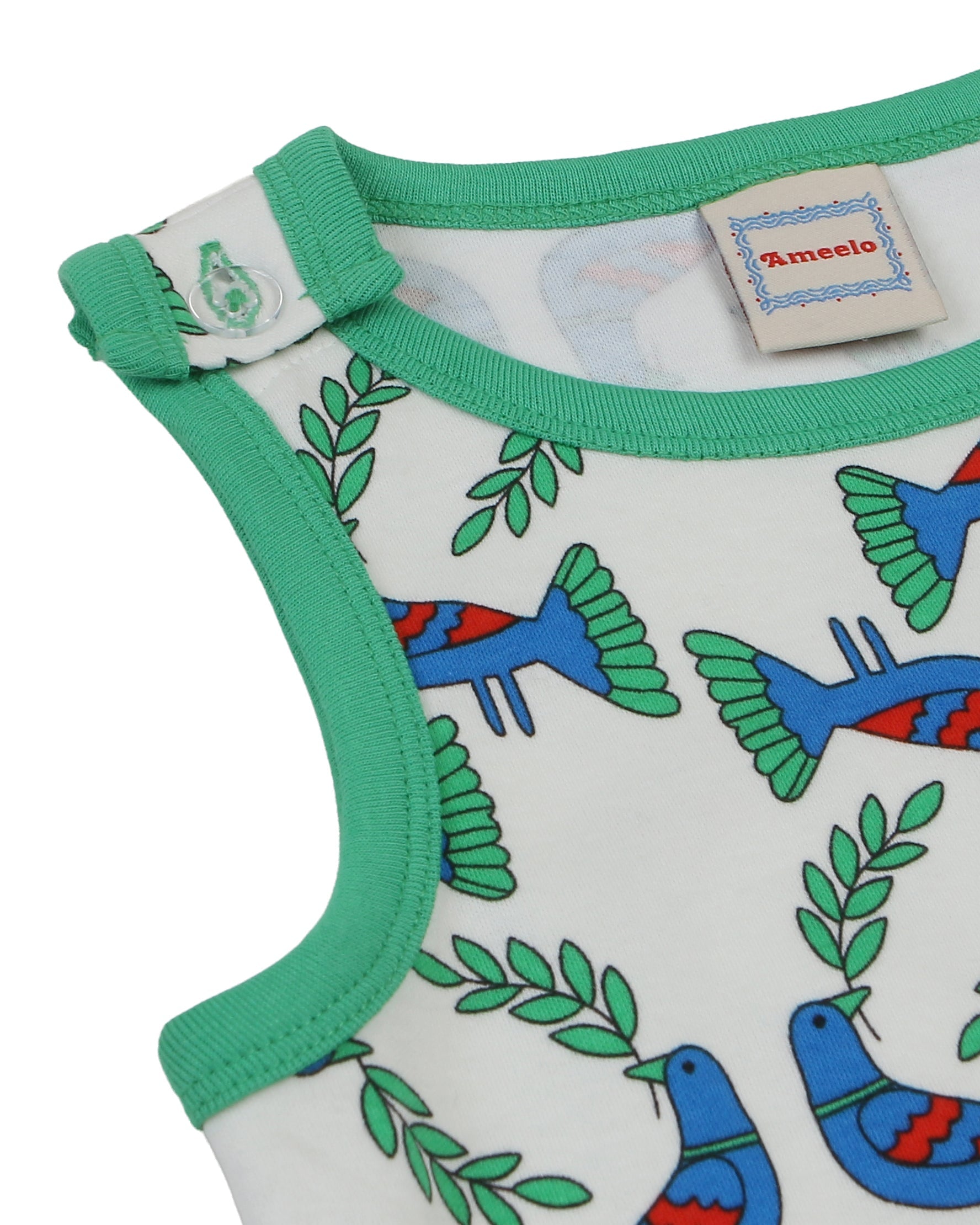 organic cotton - Rumi Dungarees - Blue Bird - Dungarees - Ameelo - baby kids clothing