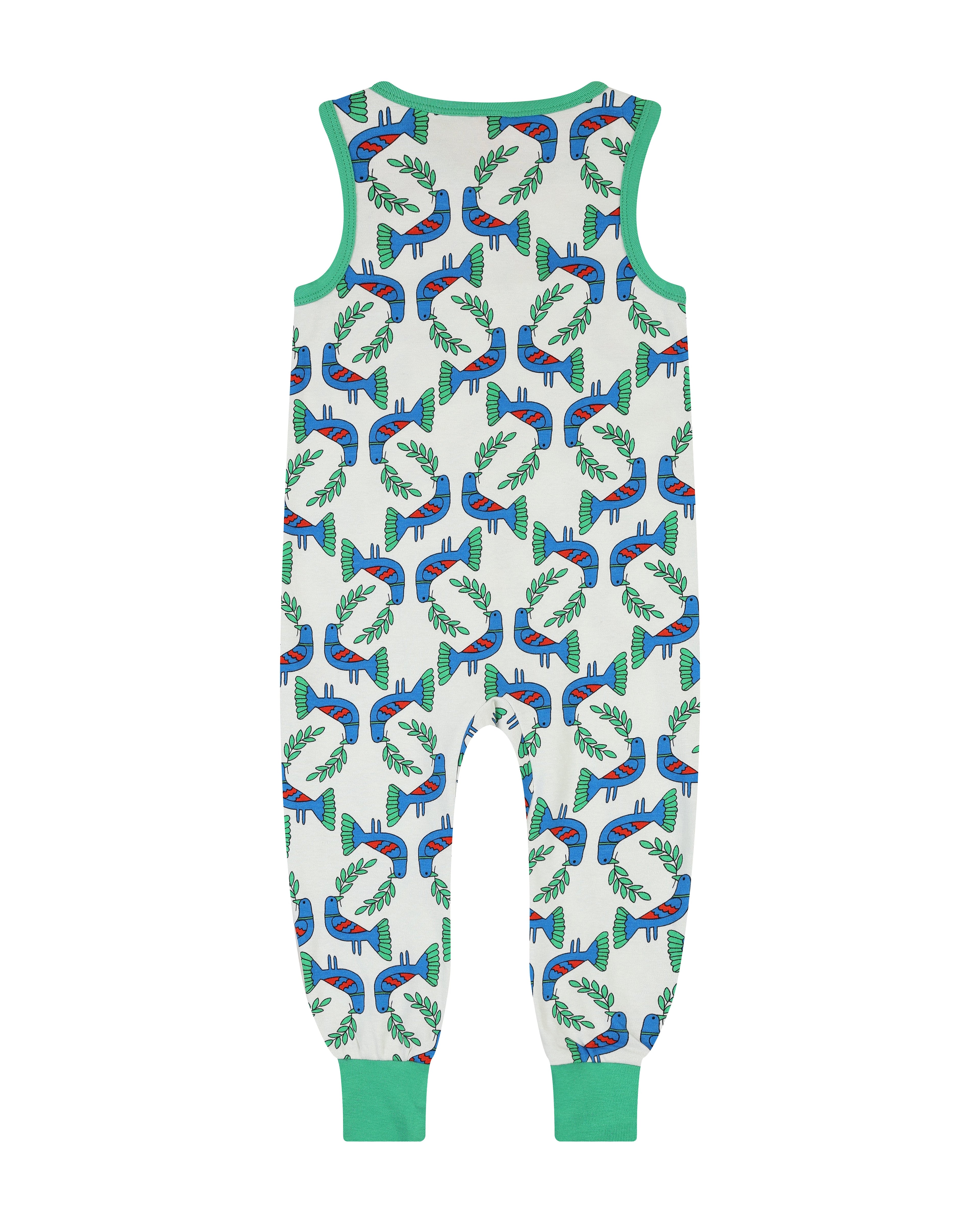 organic cotton - Rumi Dungarees - Blue Bird - Dungarees - Ameelo - baby kids clothing