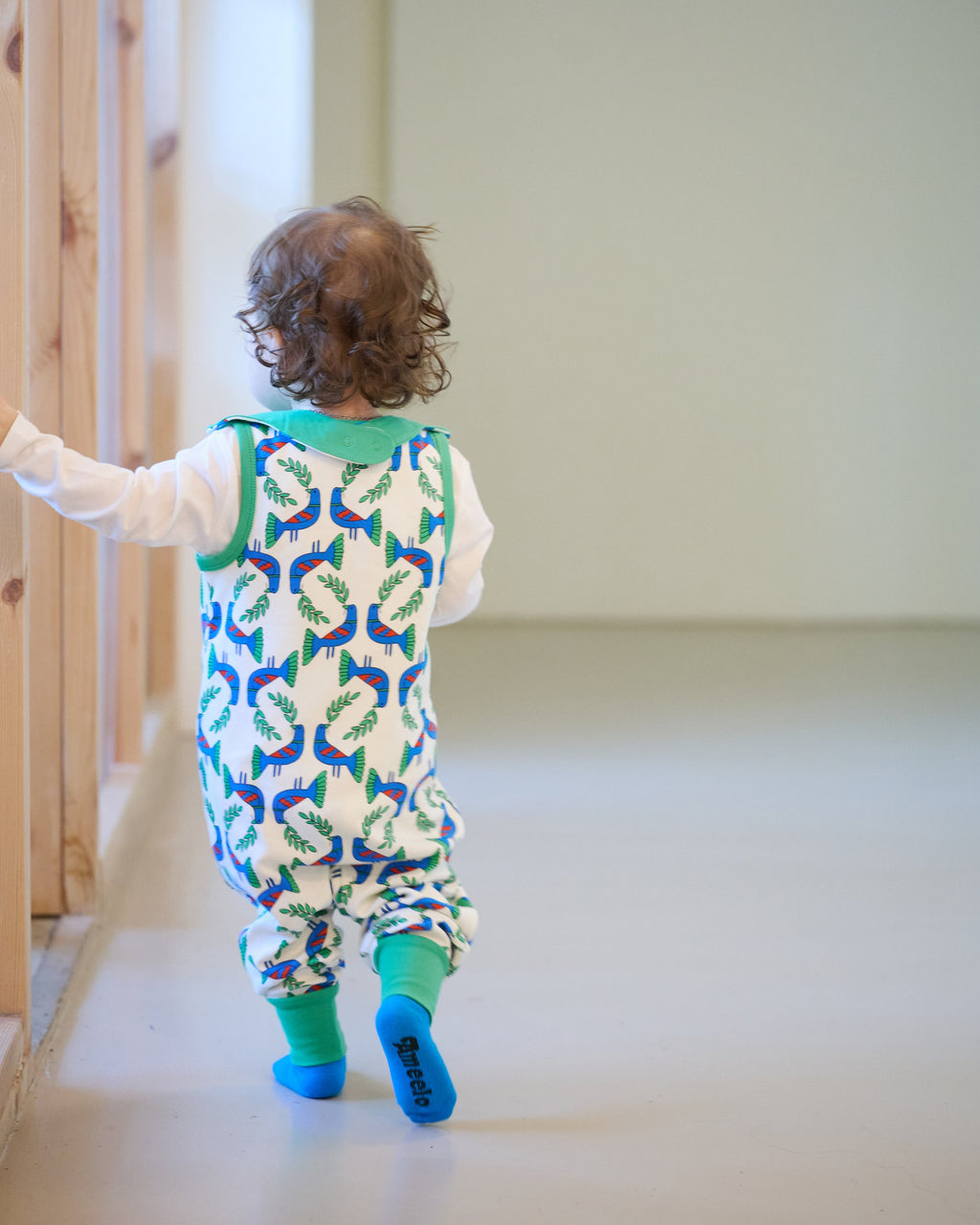 organic cotton - Rumi Dungarees - Blue Bird - Dungarees - Ameelo - baby kids clothing
